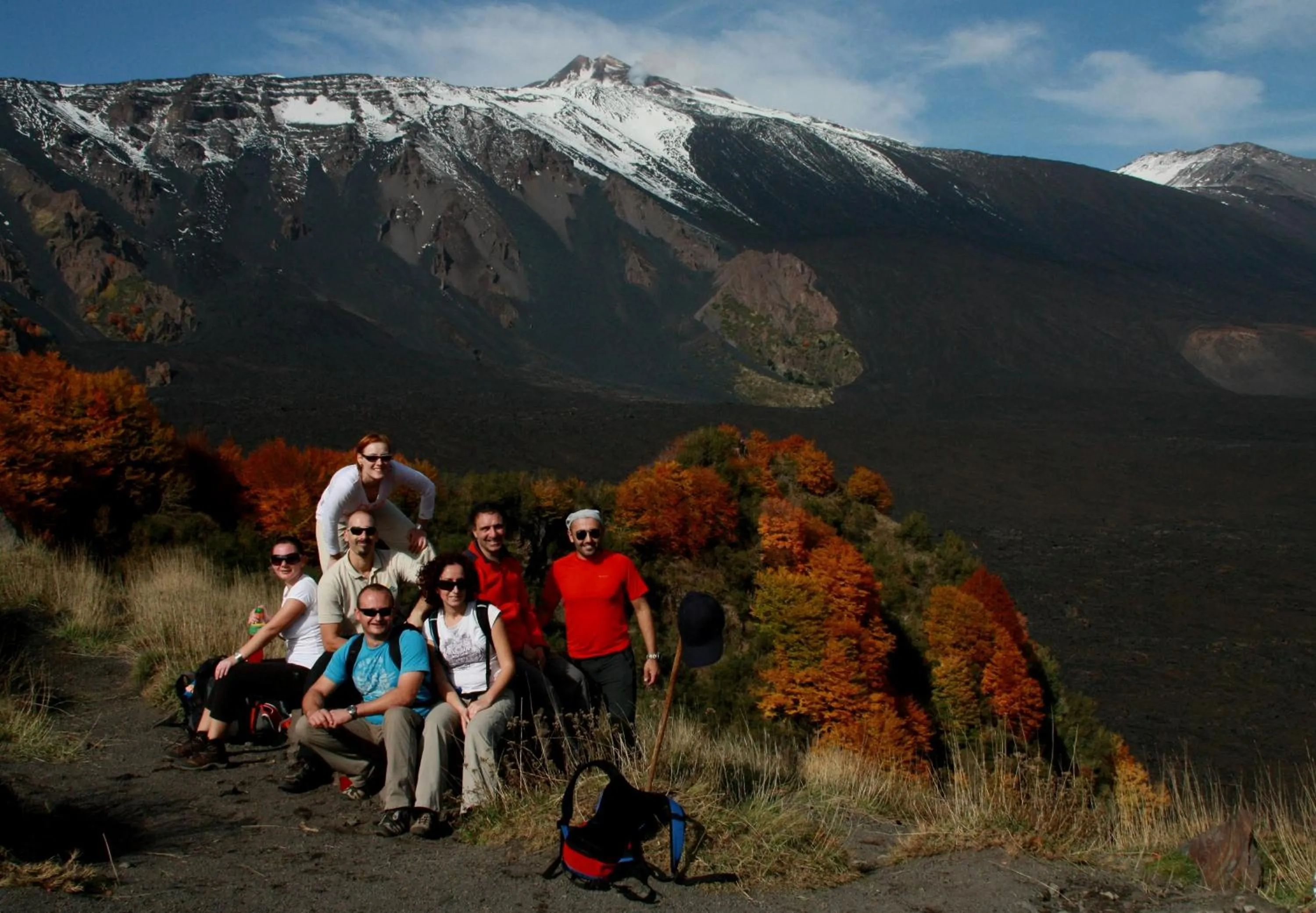 group of guests in Sotto Il Vulcano