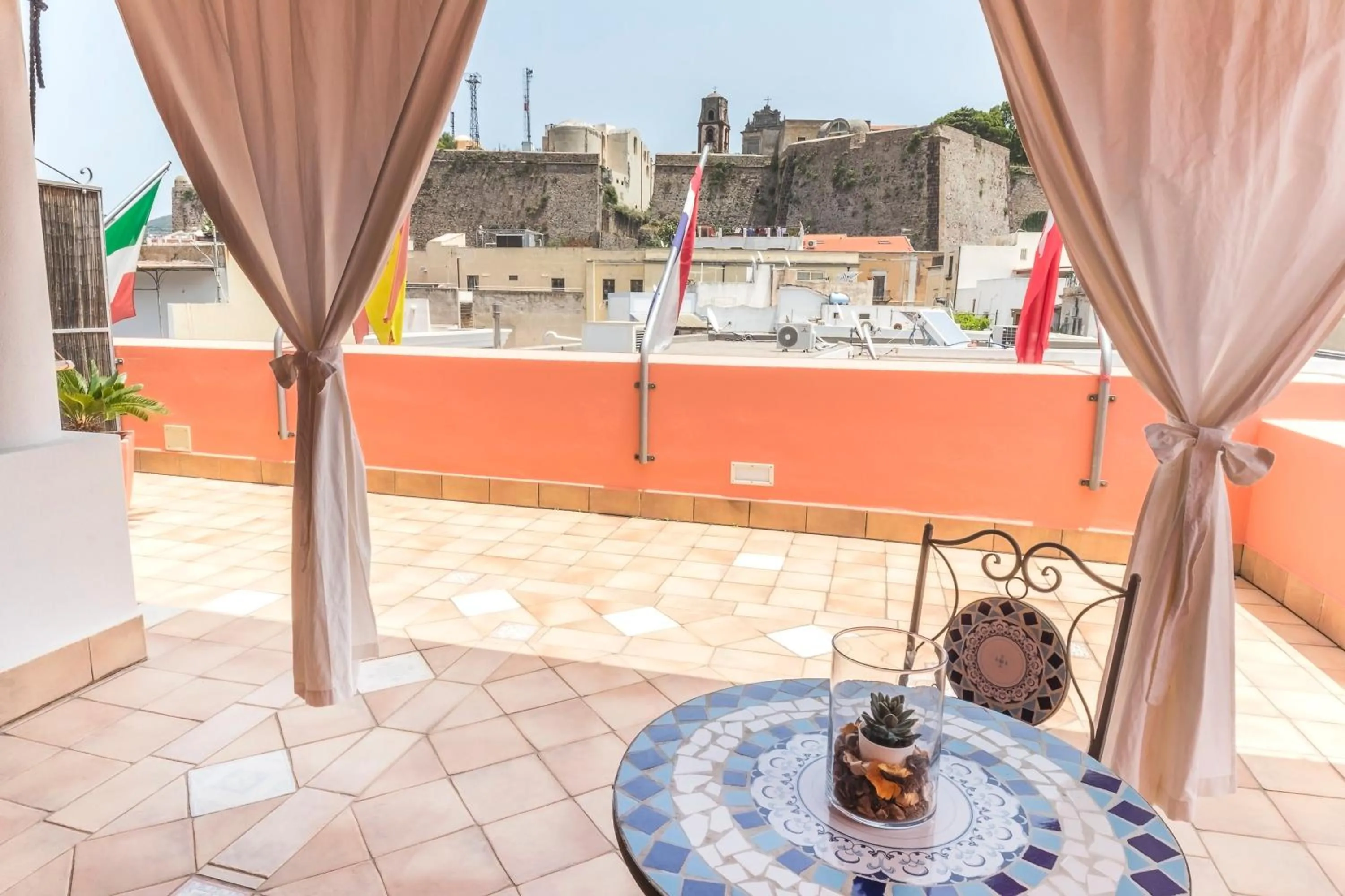 Balcony/Terrace in Residence Alberghiero Eolie