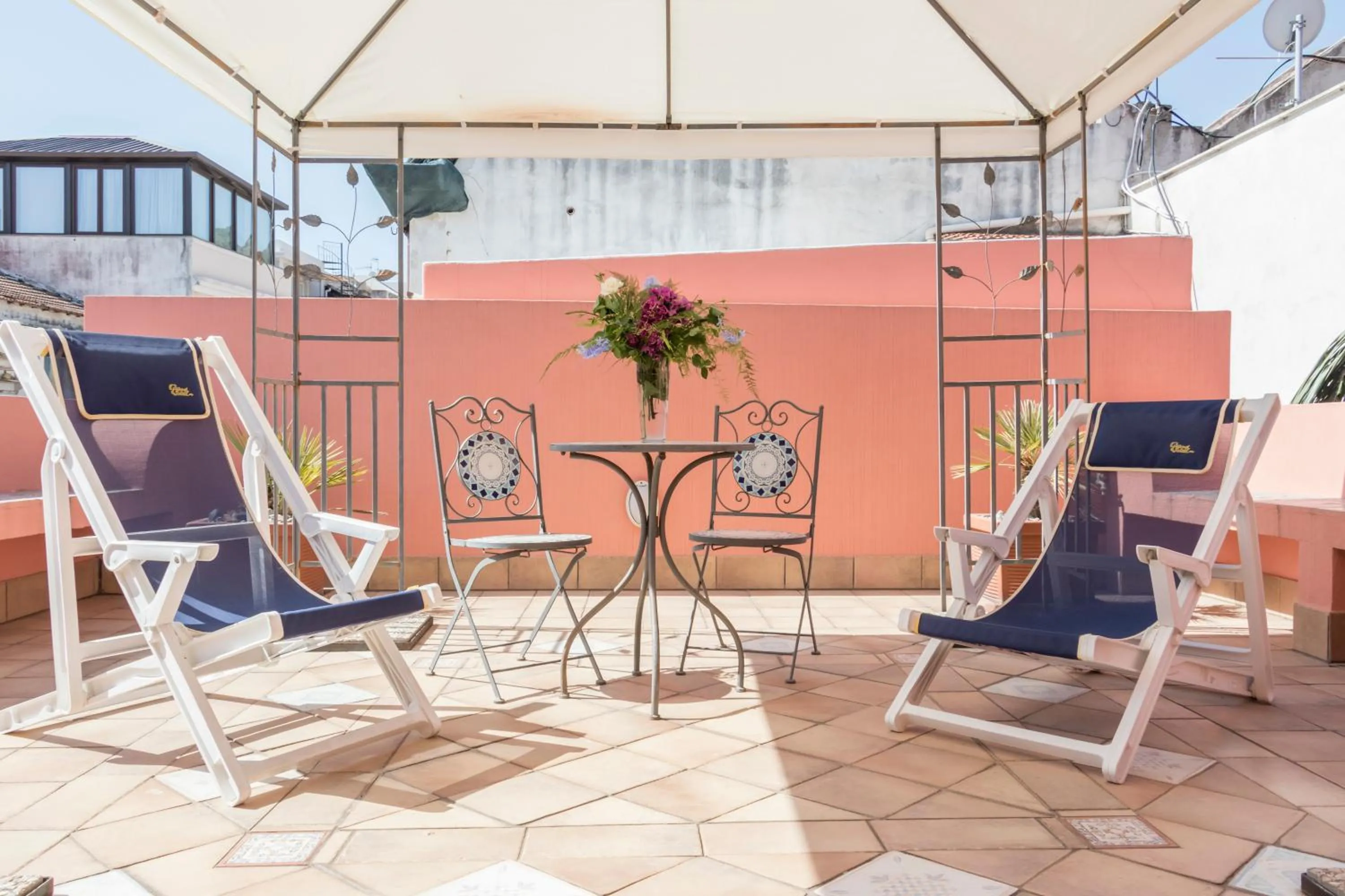 Balcony/Terrace in Residence Alberghiero Eolie