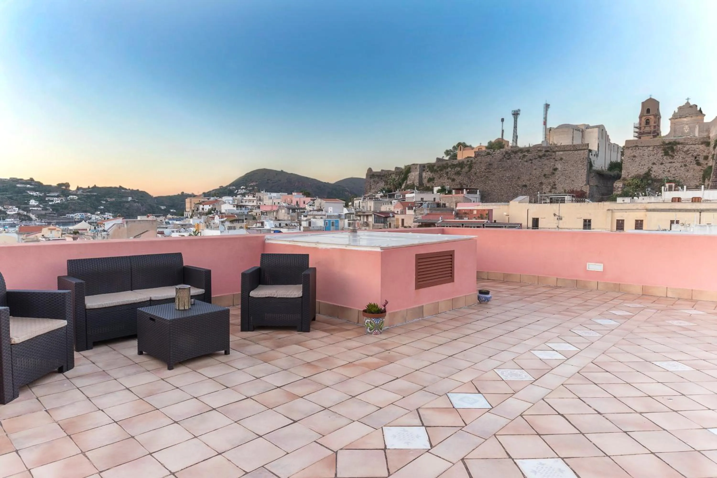 Balcony/Terrace in Residence Alberghiero Eolie