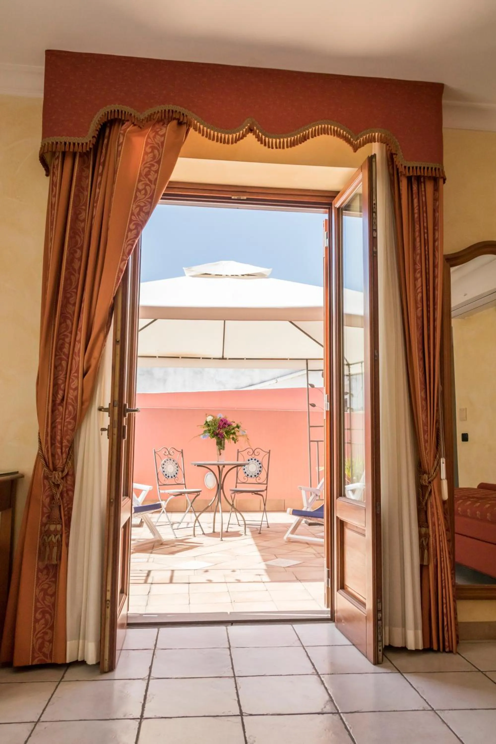 Balcony/Terrace in Residence Alberghiero Eolie