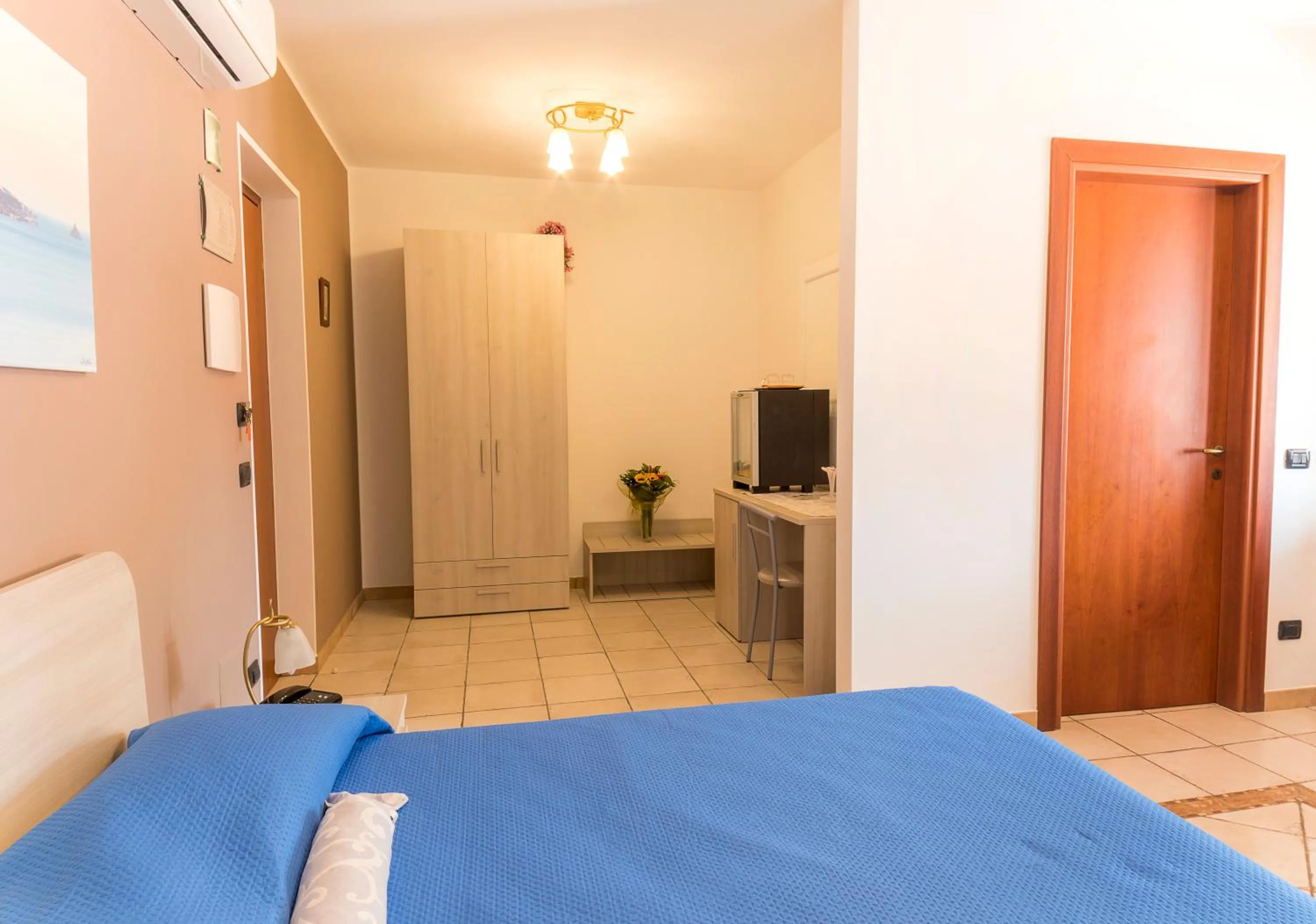 Bedroom, Bed in Residence Alberghiero Eolie
