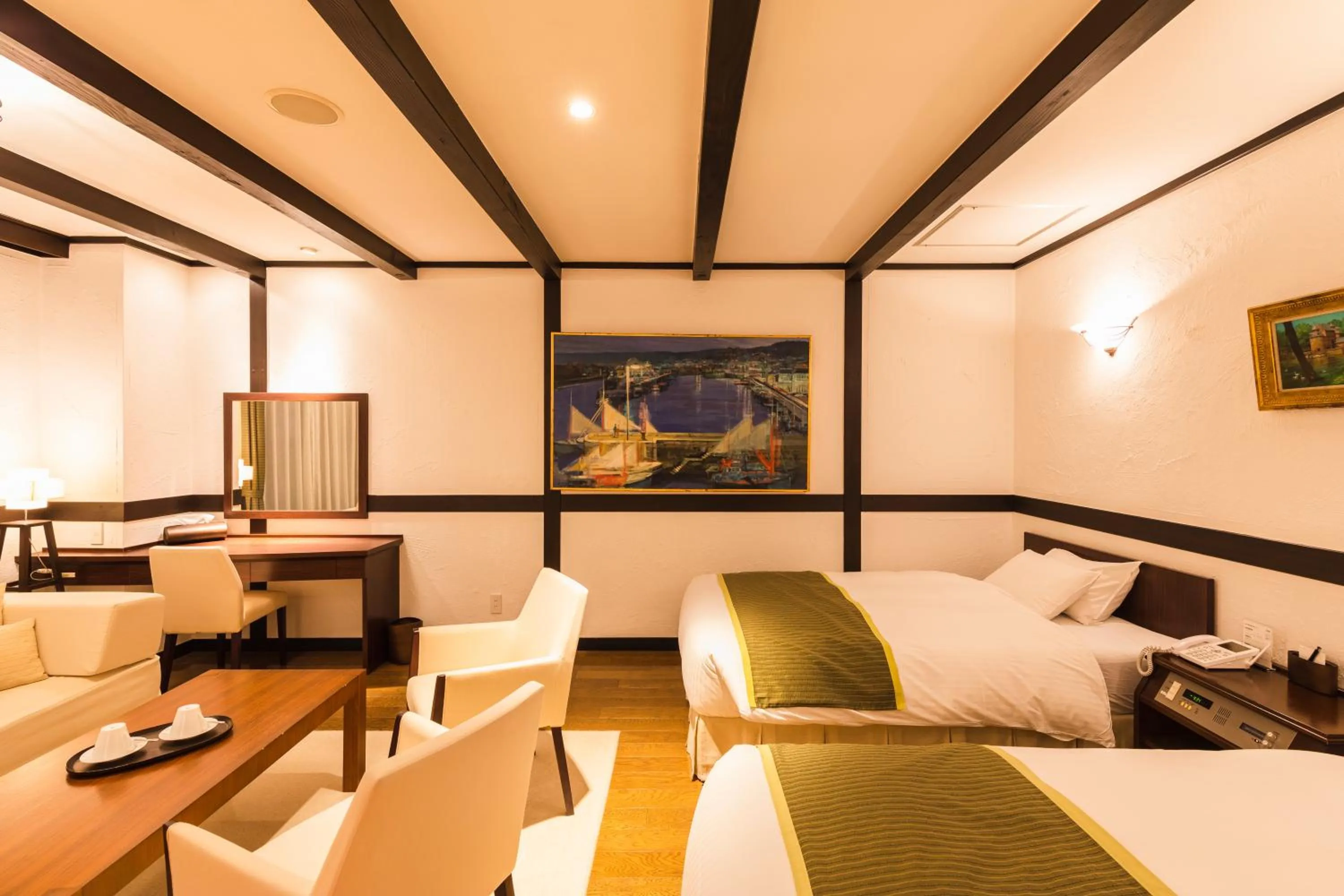 Bed in Hotel Jogakura