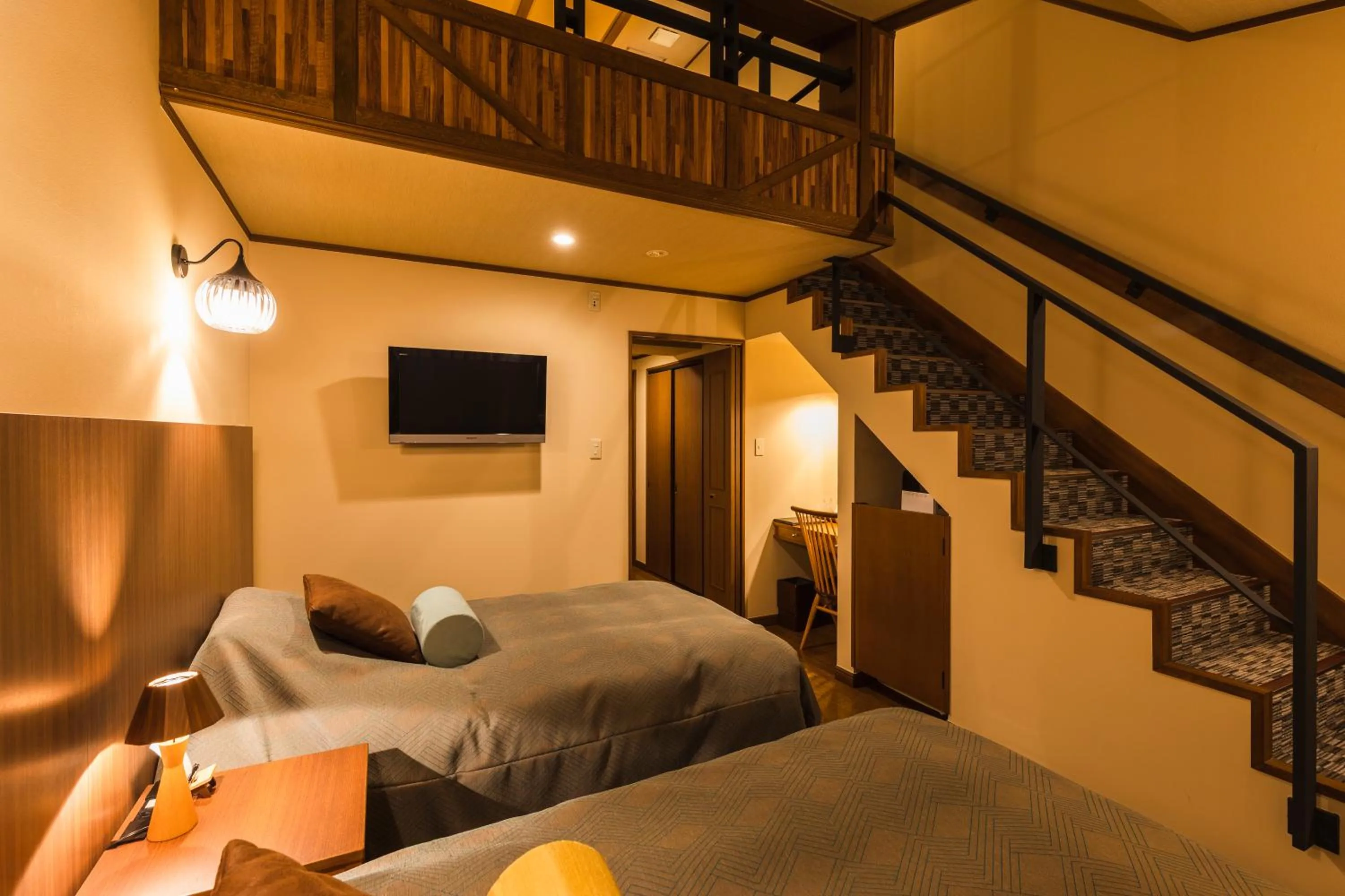 Bed in Hotel Jogakura