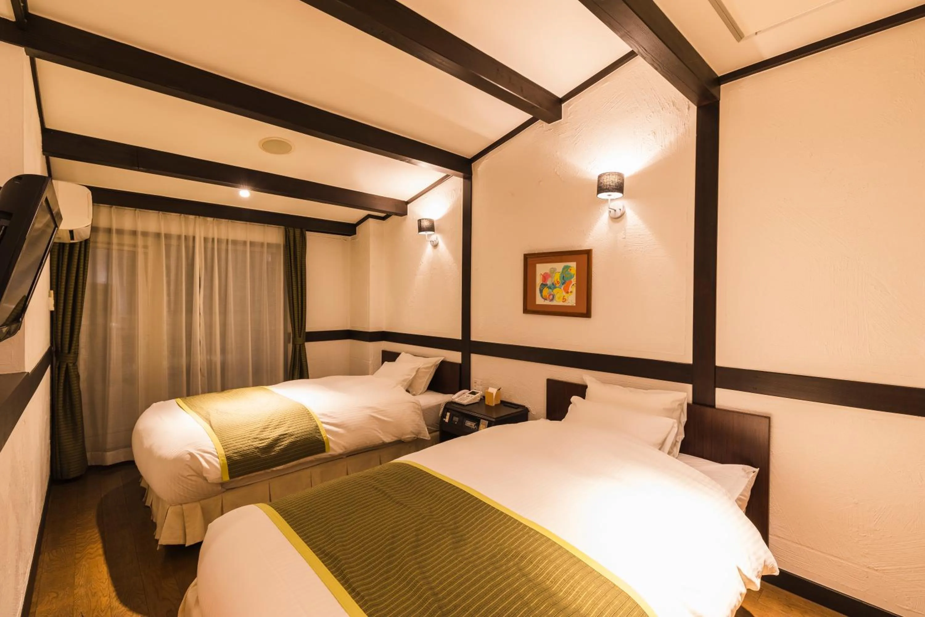 Bed in Hotel Jogakura