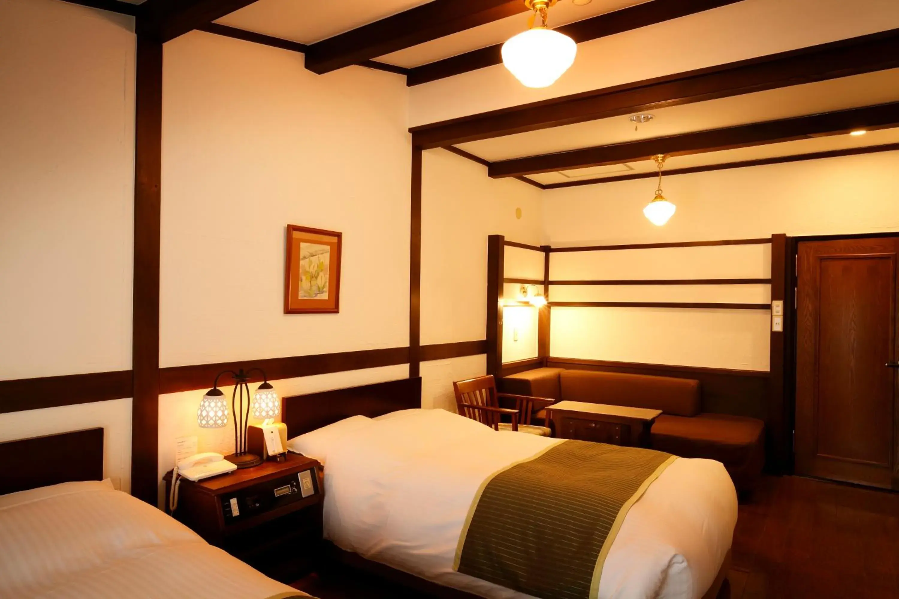 Bed in Hotel Jogakura Bed in Hotel Jogakura