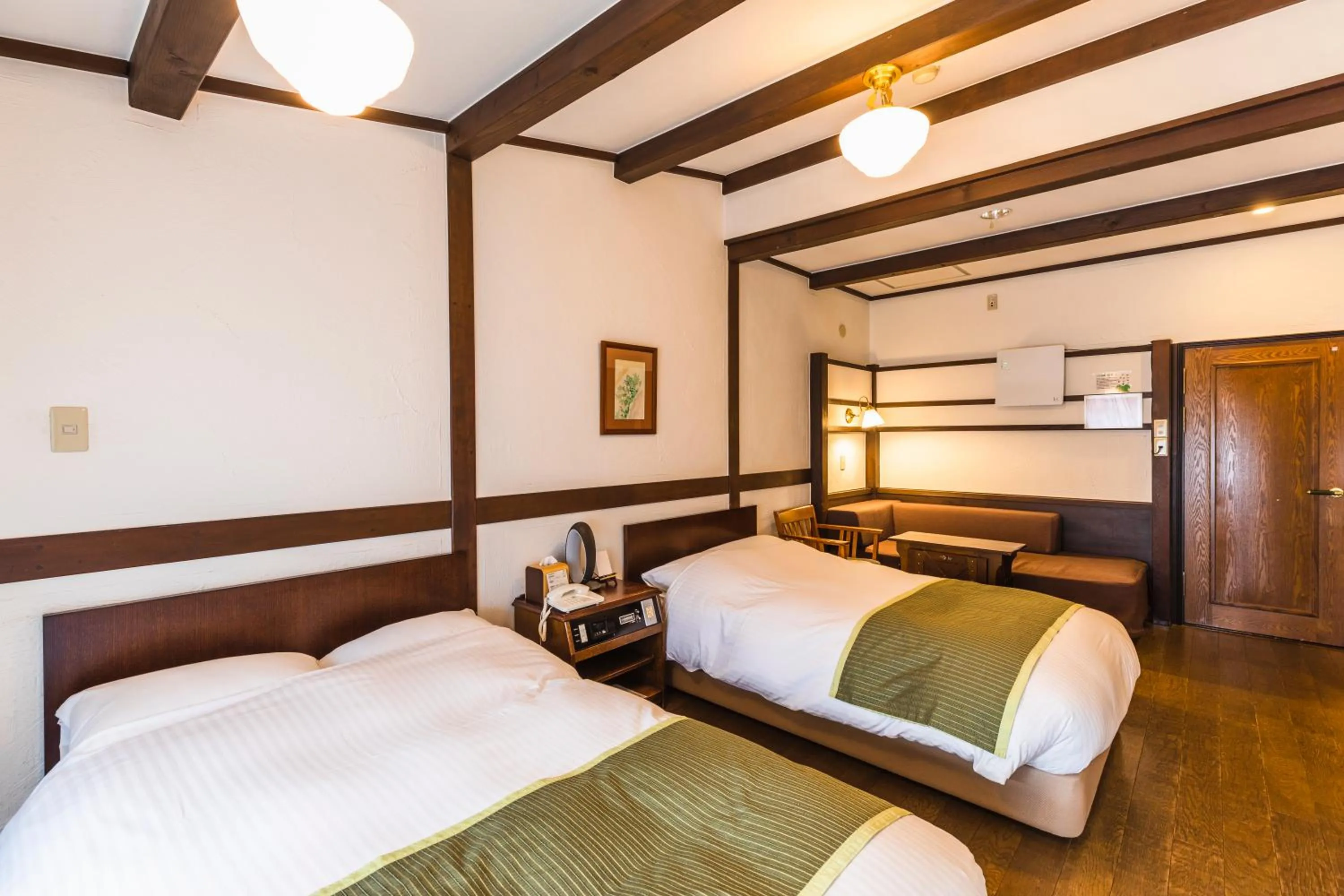 Bed in Hotel Jogakura