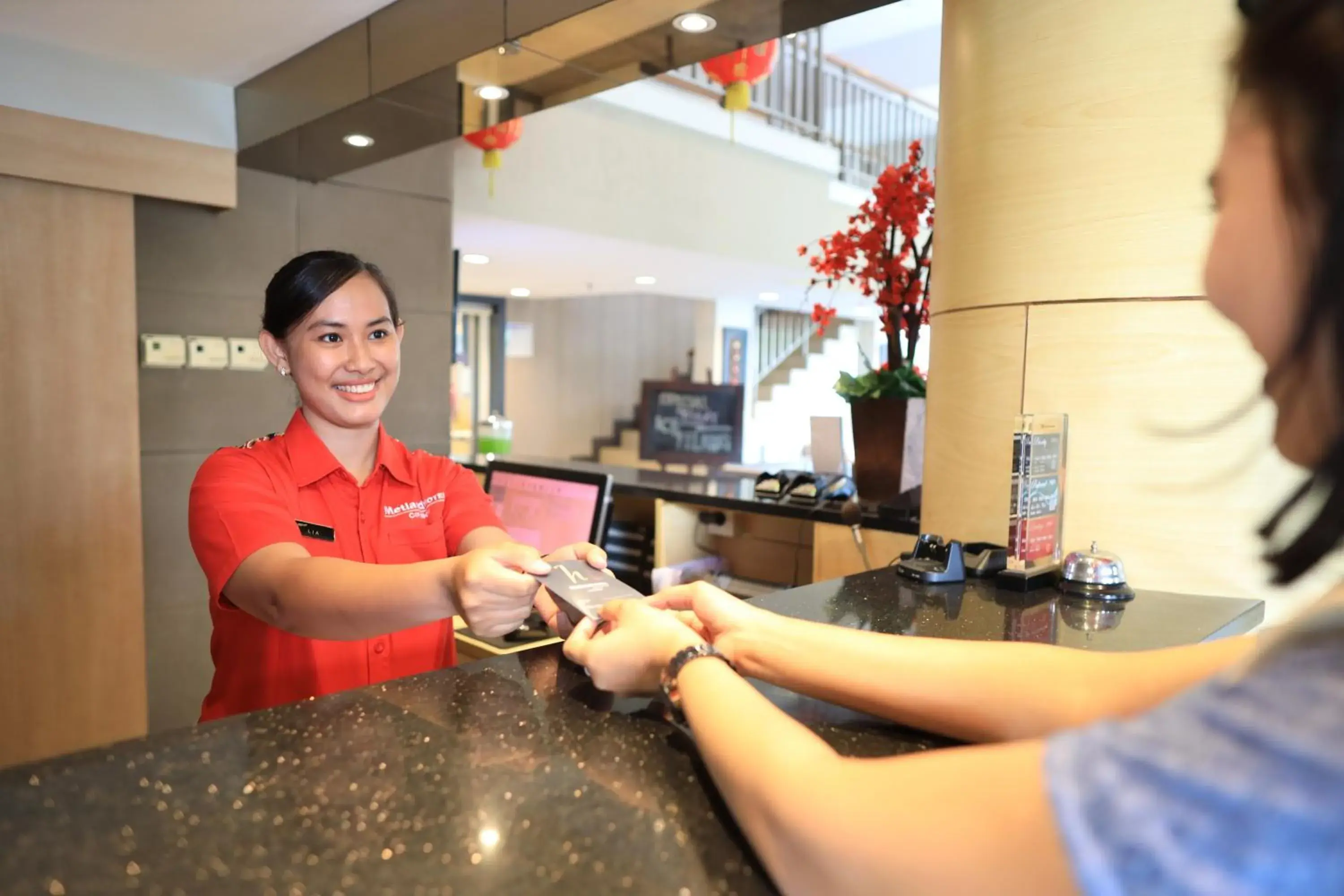 Lobby or reception in Metland Hotel Cirebon Lobby or reception in Metland Hotel Cirebon