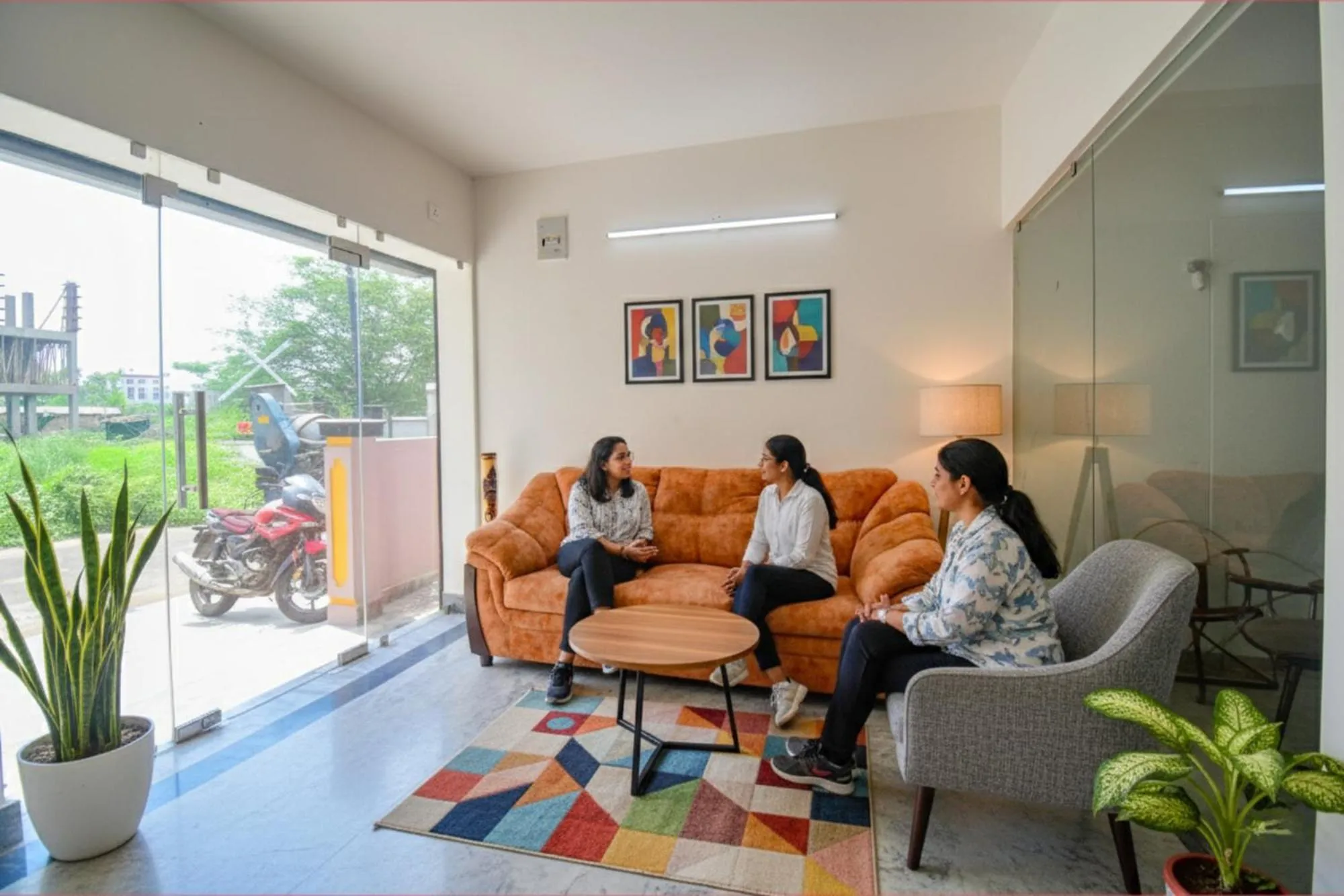 Seating area in FabExpress Amar Raj Villa - Nr Eco Park