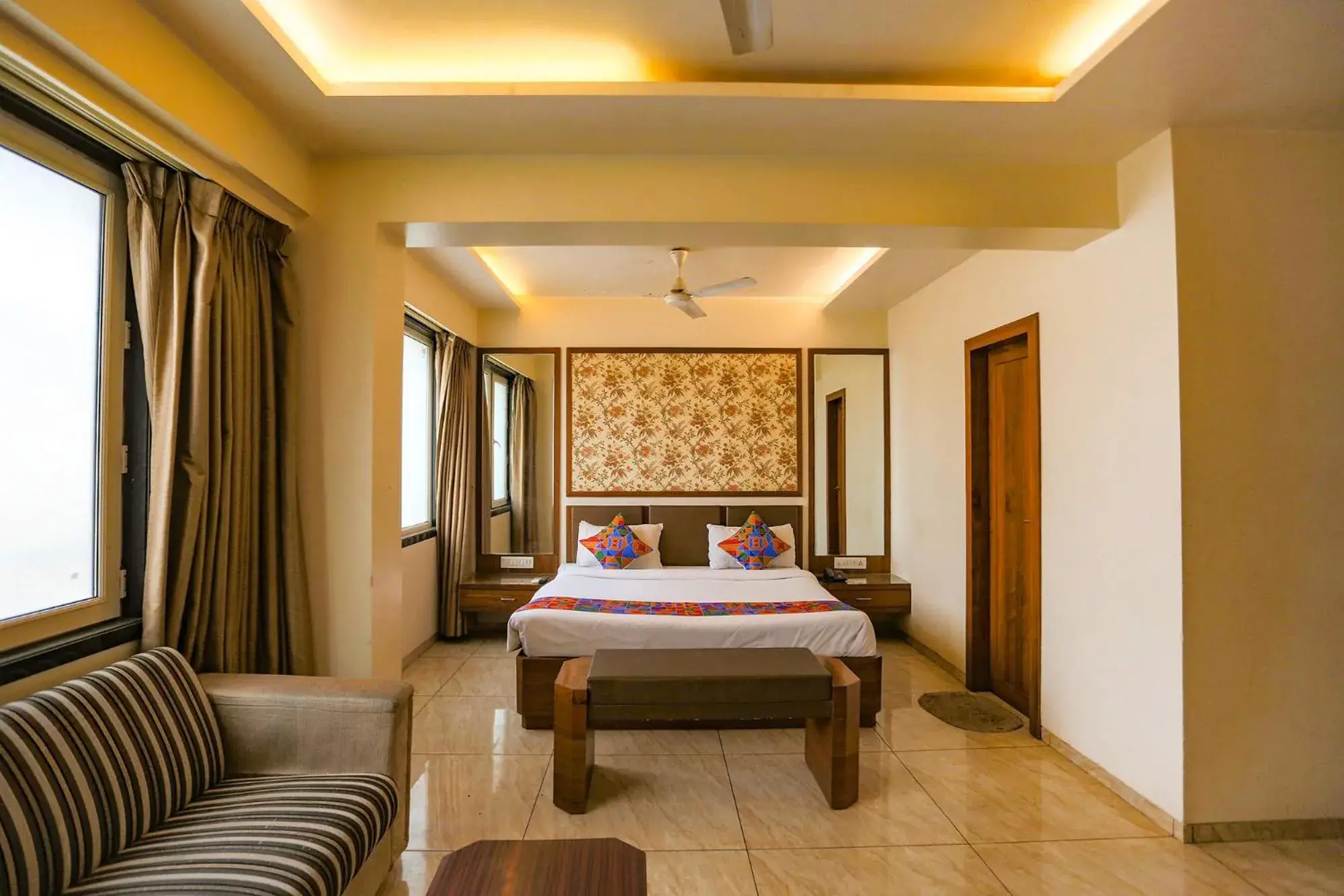 Bed in FabHotel Surya Bed in FabHotel Surya