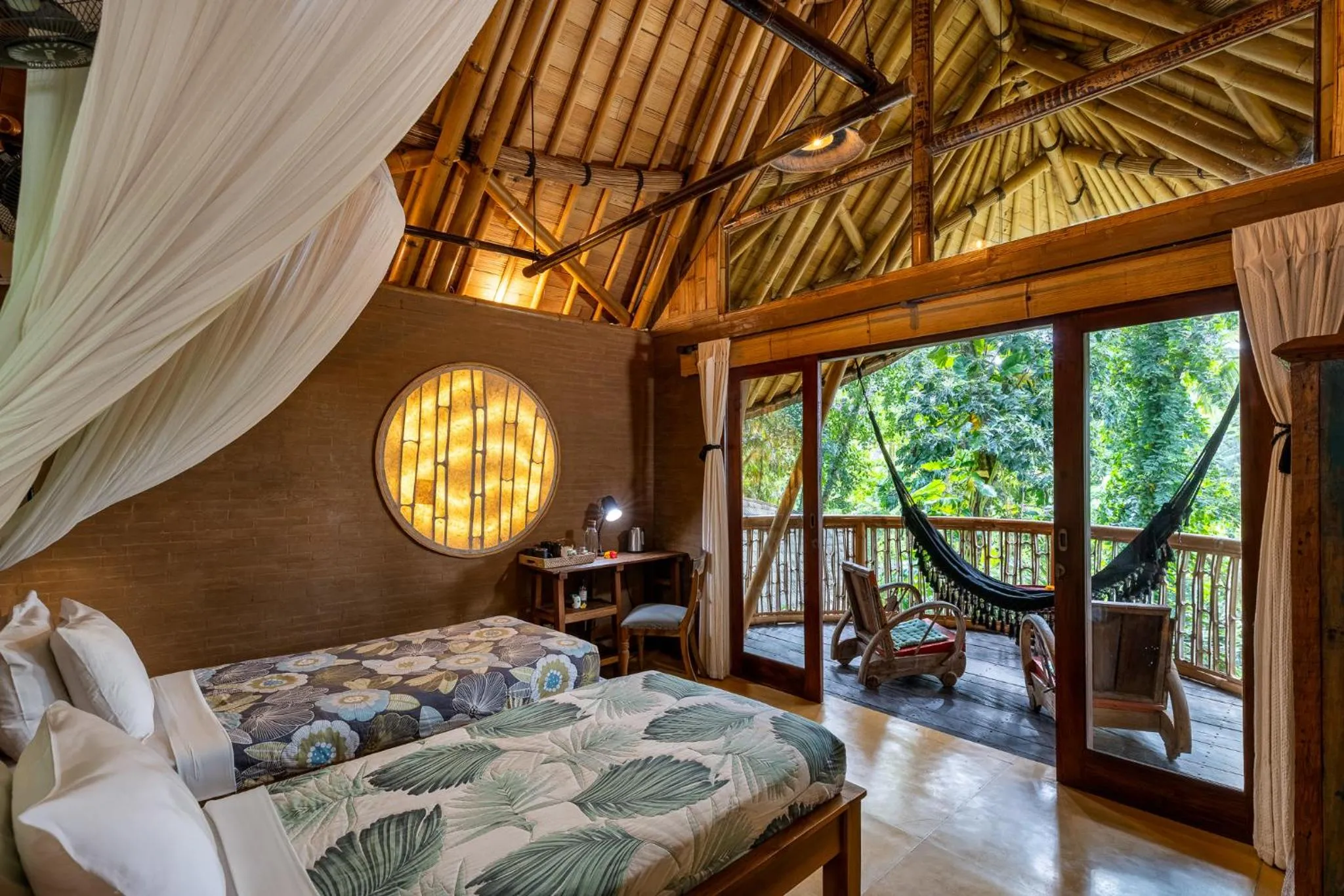 Bedroom, Bed in Bamboo Turtles Ecolodge