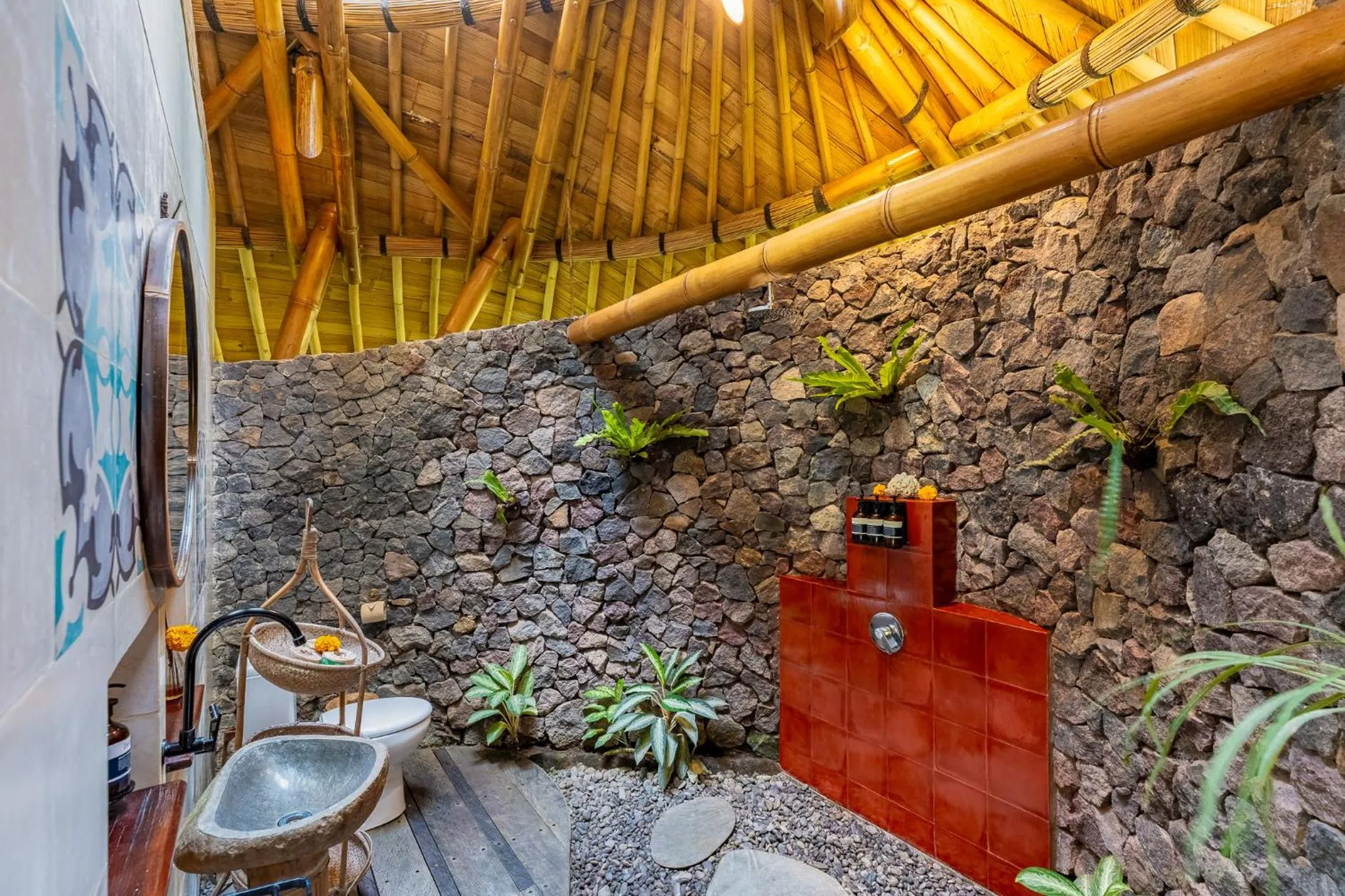 Bathroom in Bamboo Turtles Ecolodge