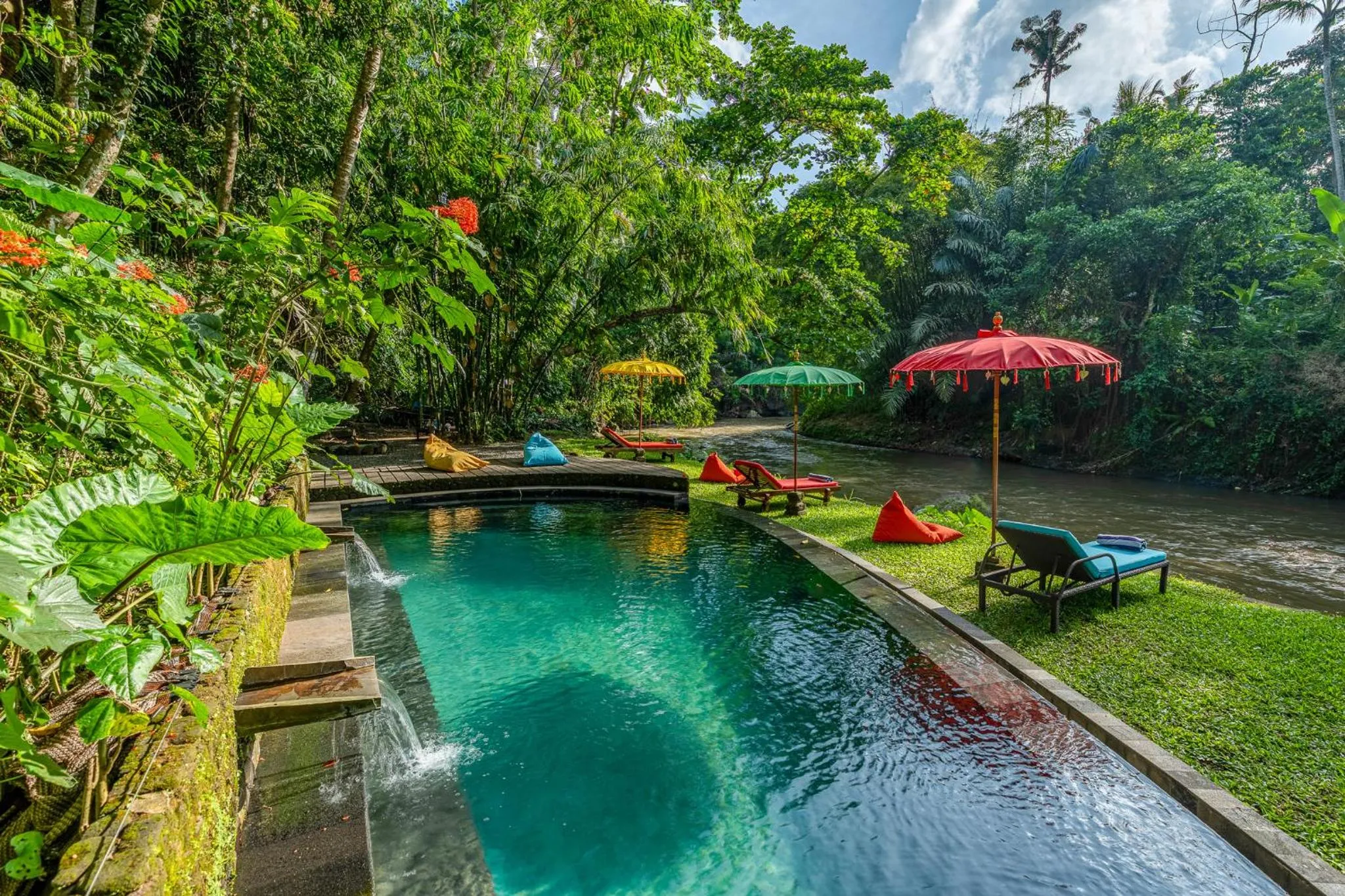 River view in Bamboo Turtles Ecolodge