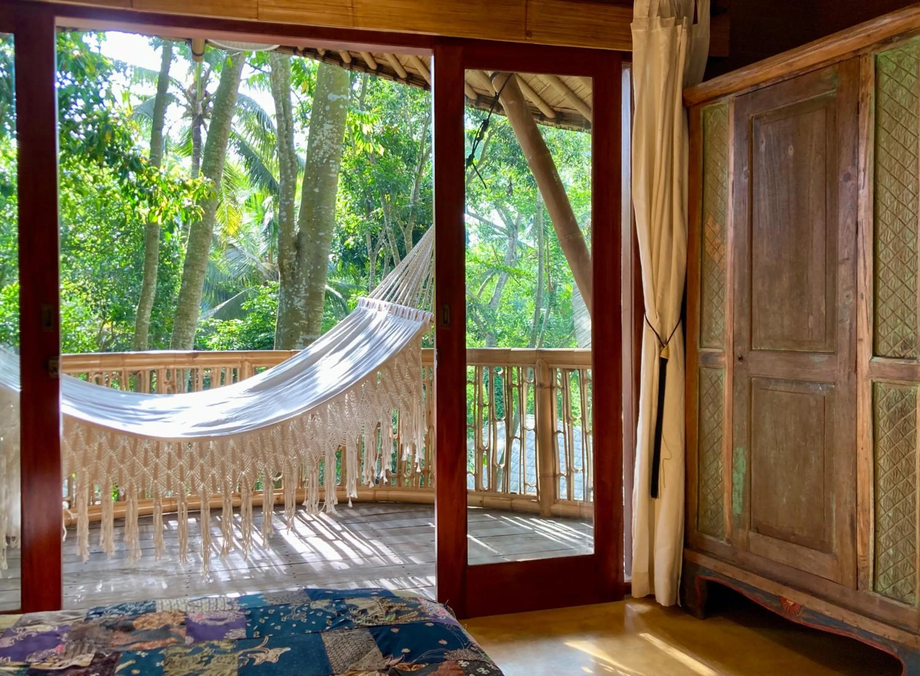 Balcony/Terrace in Bamboo Turtles Ecolodge