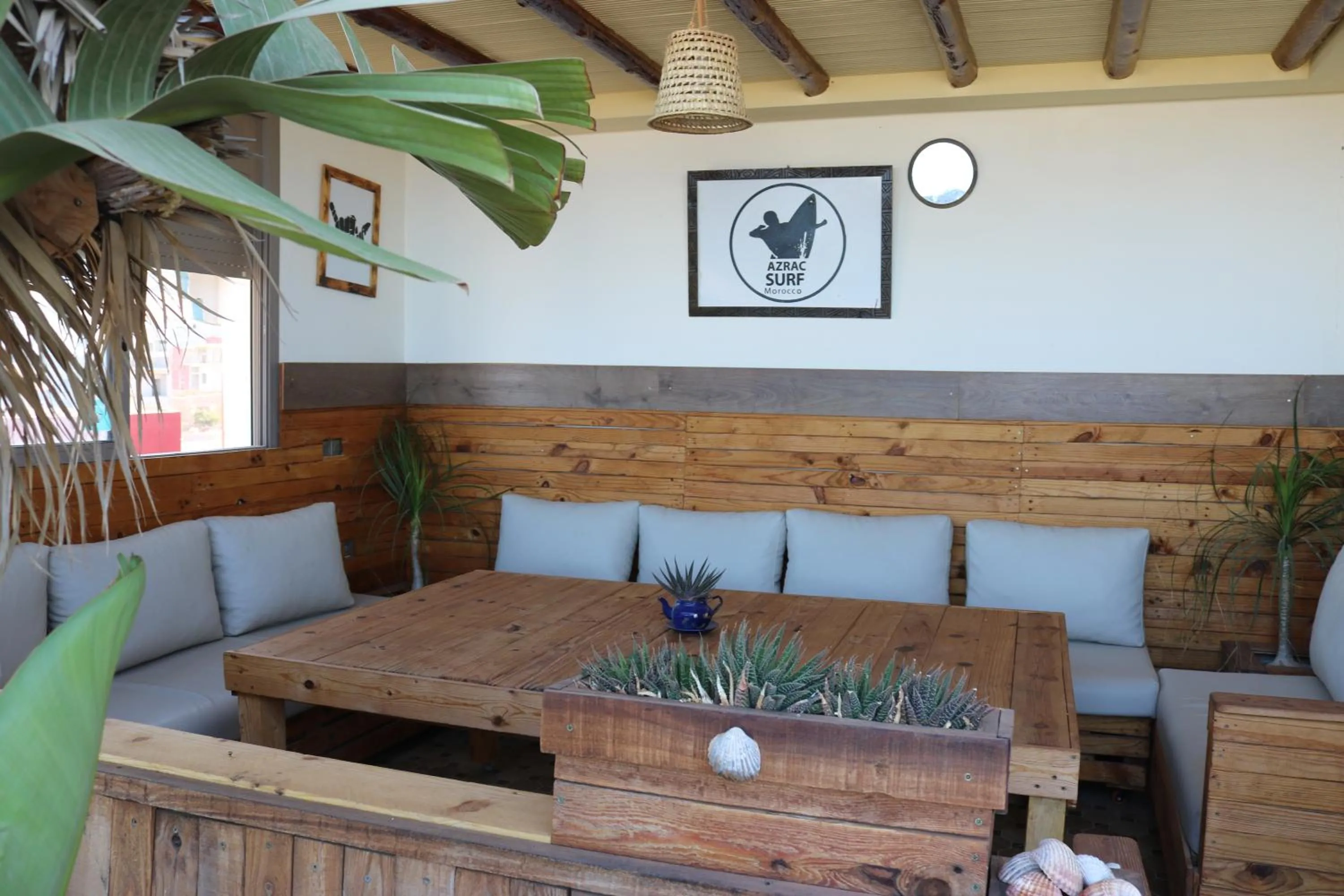 Seating area in Azrac Surf Morocco