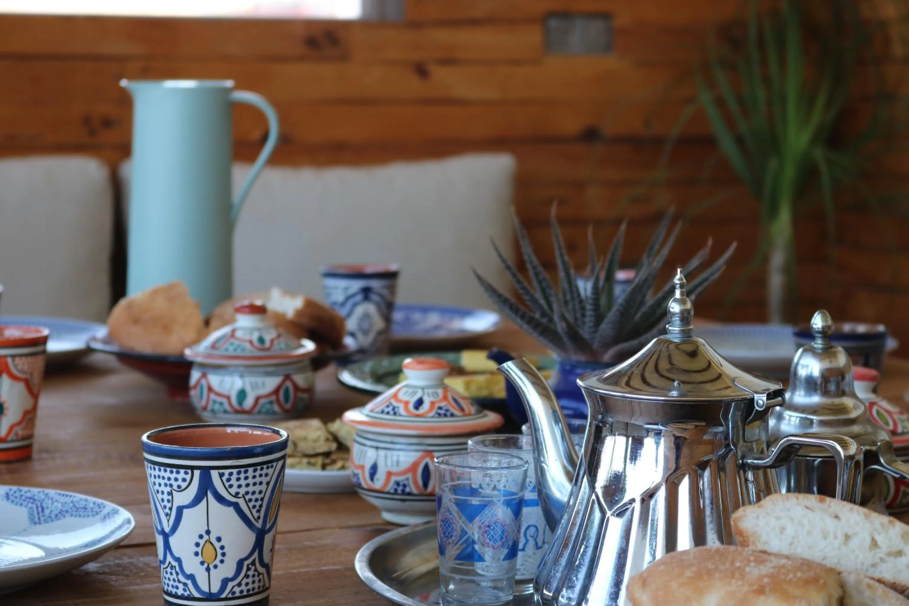 Food and drinks in Azrac Surf Morocco