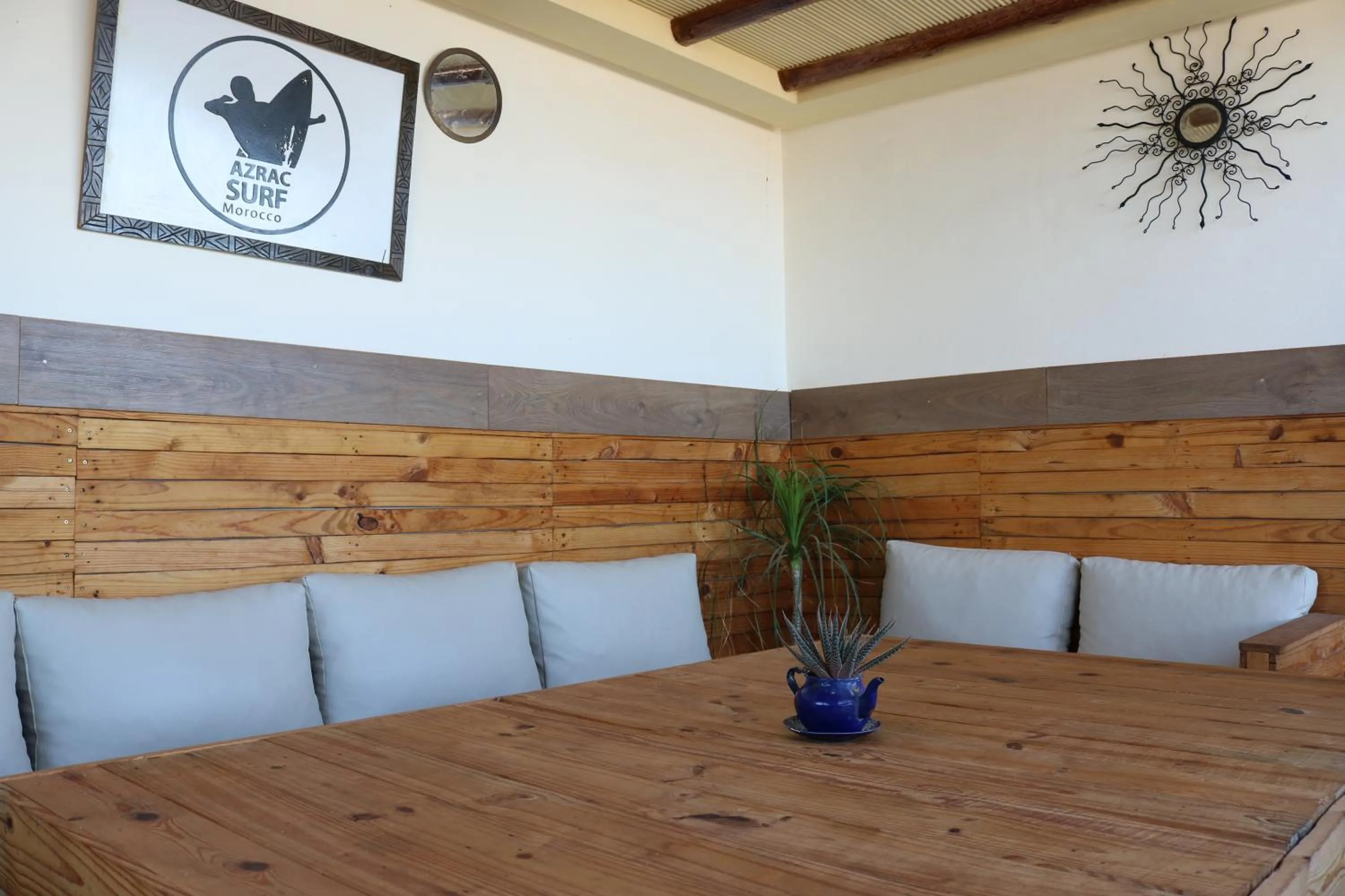 Seating area in Azrac Surf Morocco