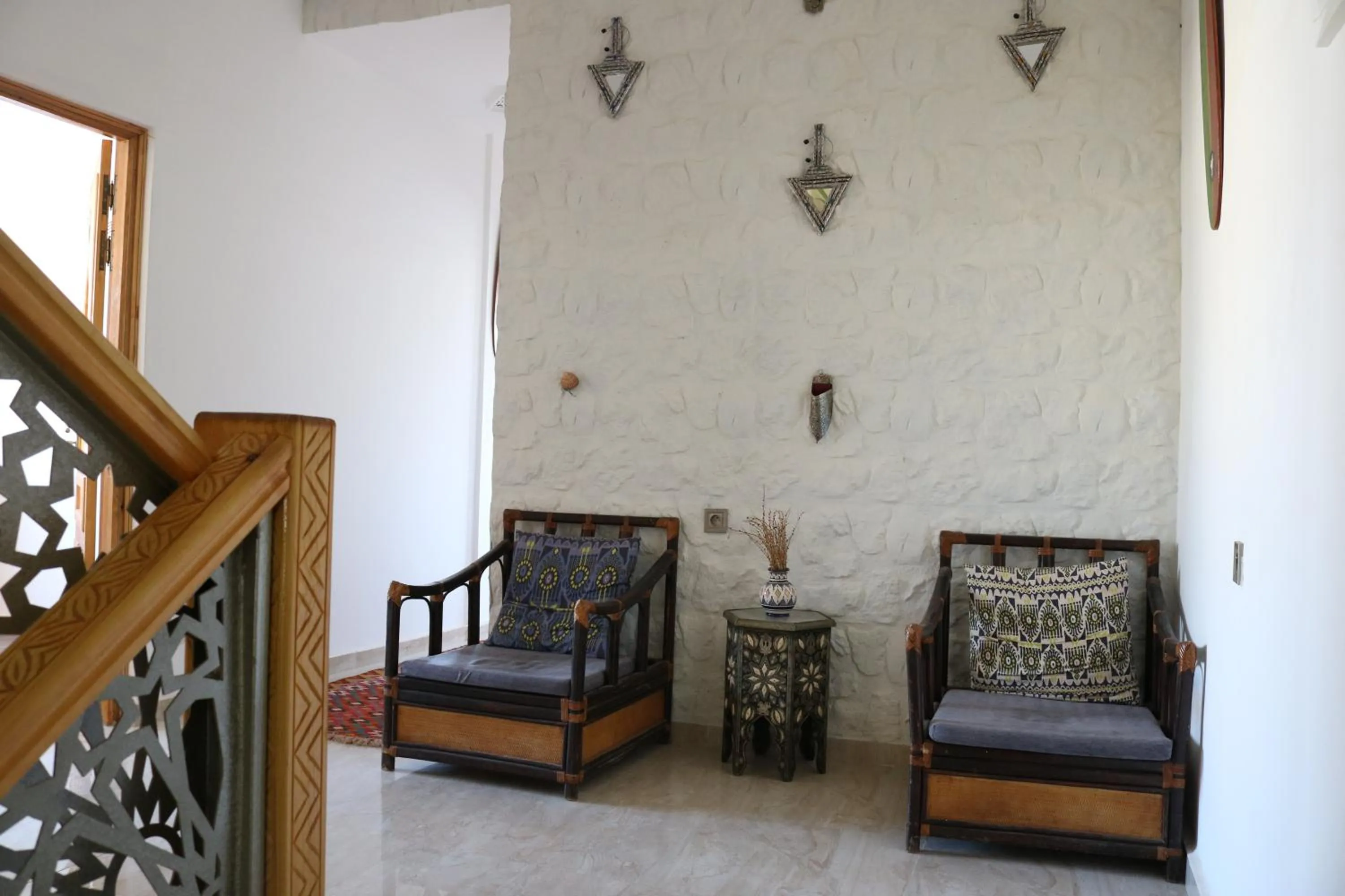Seating area in Azrac Surf Morocco