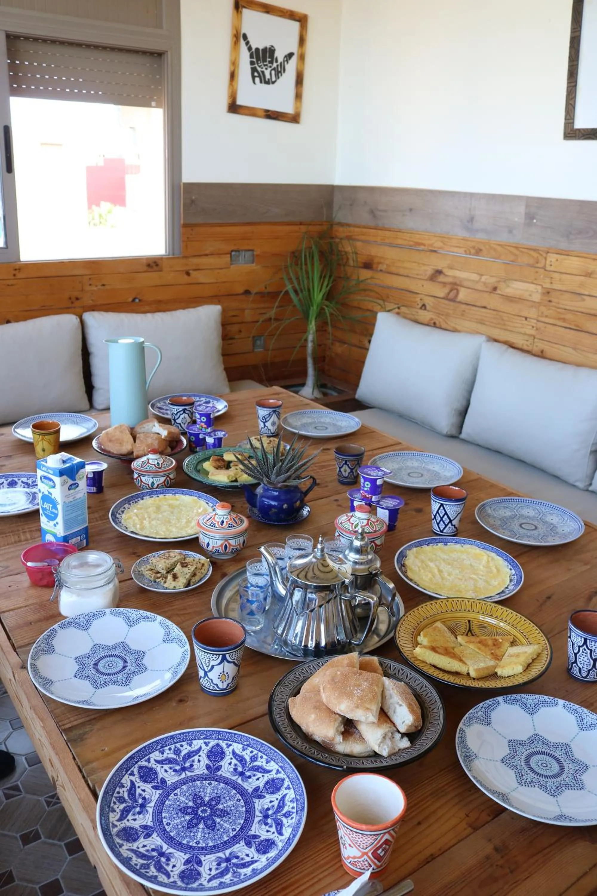 Food and drinks in Azrac Surf Morocco