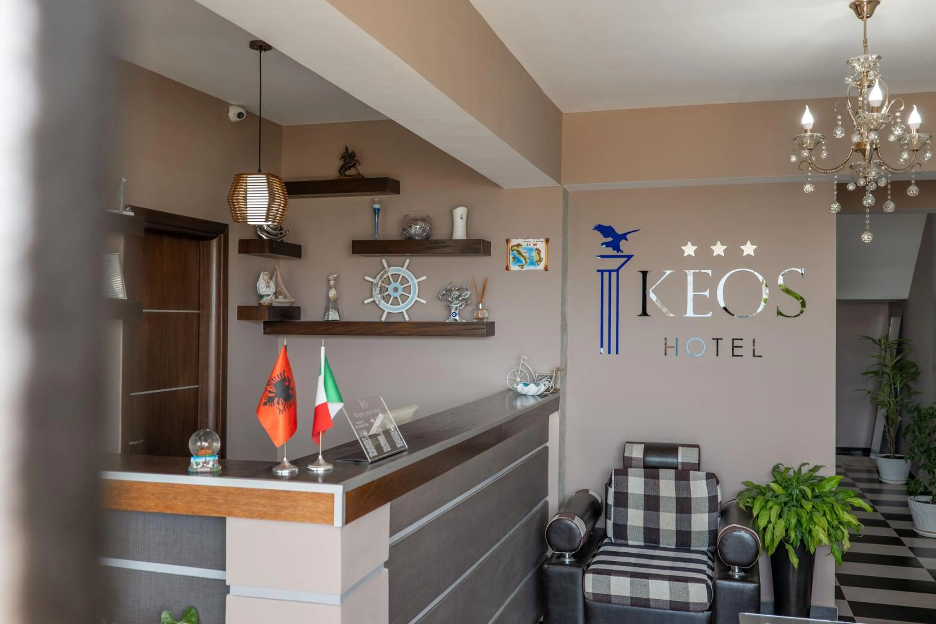 Property logo or sign in Keos Hotel