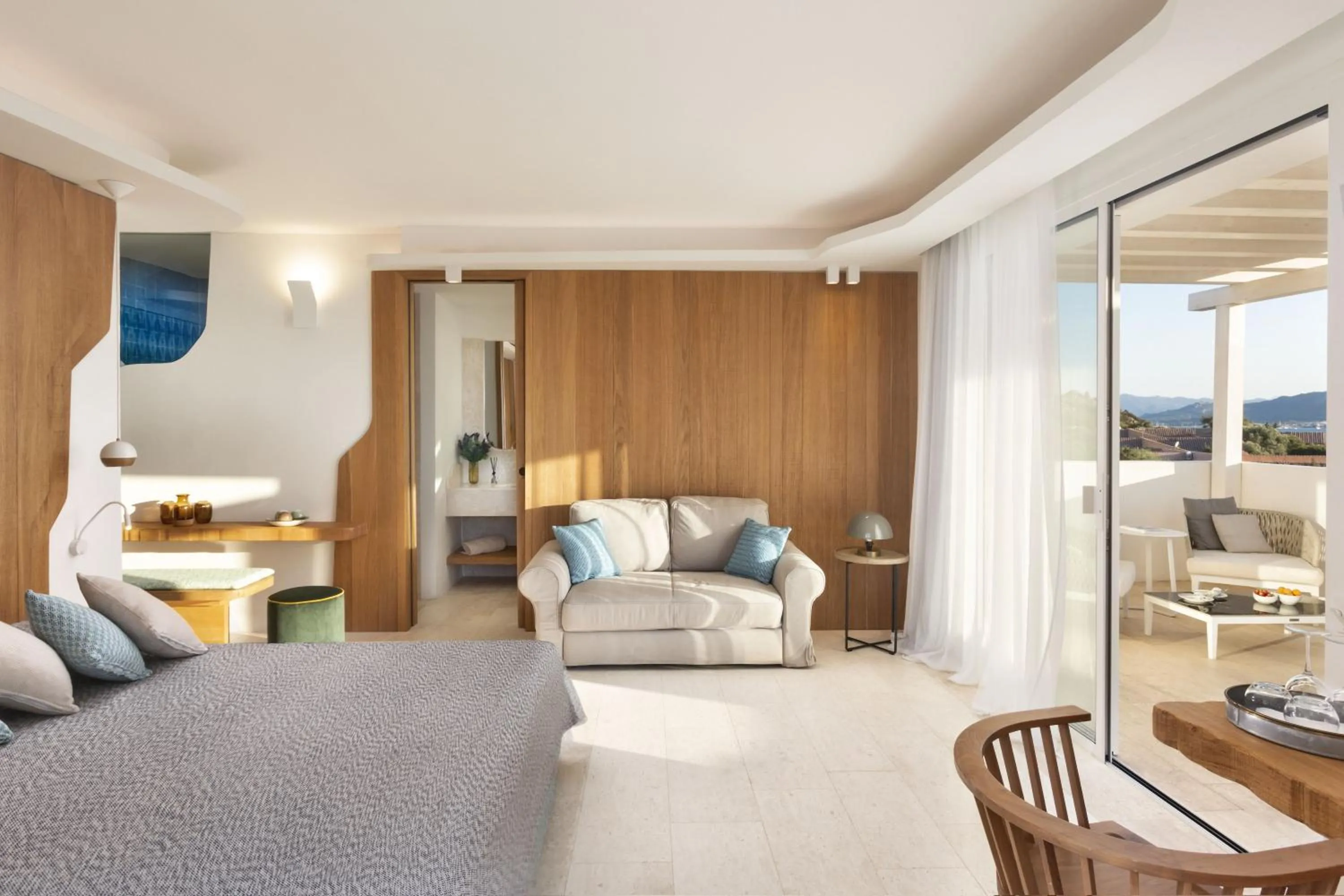 Bed in Hotel Grand Relais Dei Nuraghi