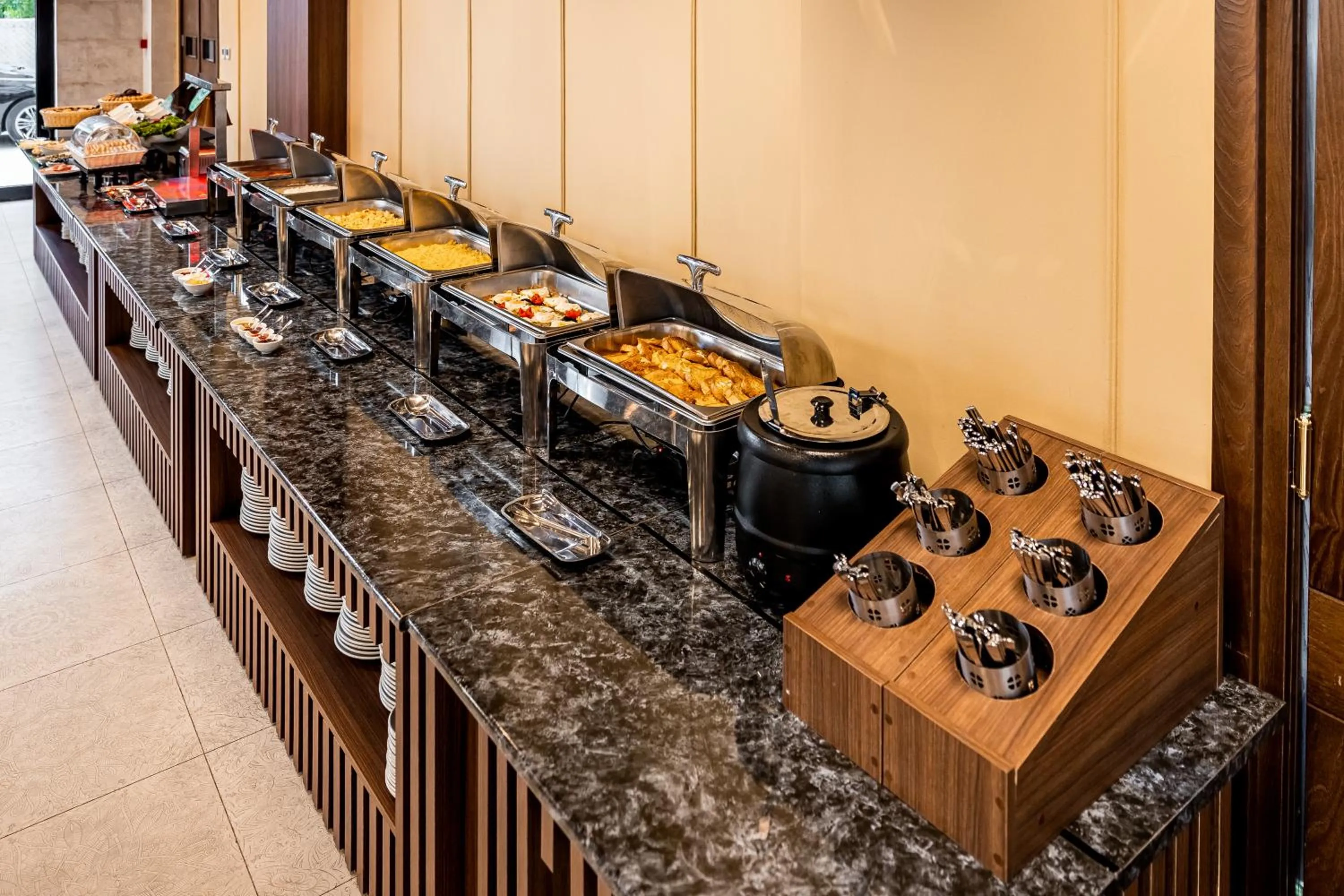 Buffet breakfast in Kutaisi Inn