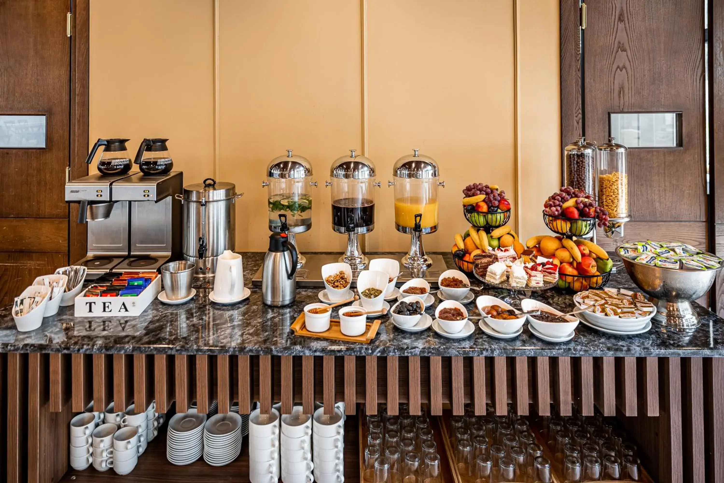 Buffet breakfast in Kutaisi Inn Buffet breakfast in Kutaisi Inn