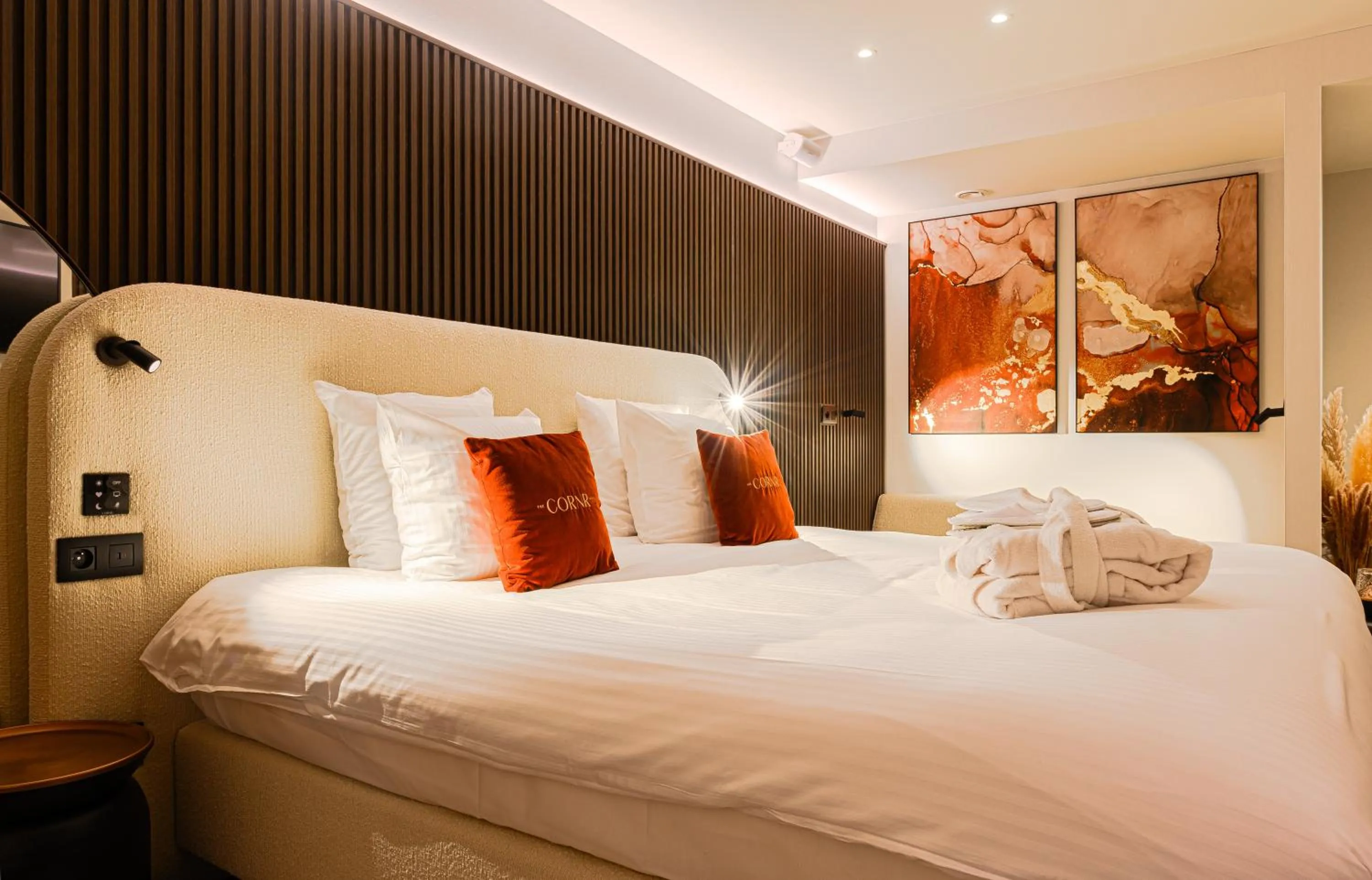 Bedroom, Bed in The CORNR Hotel