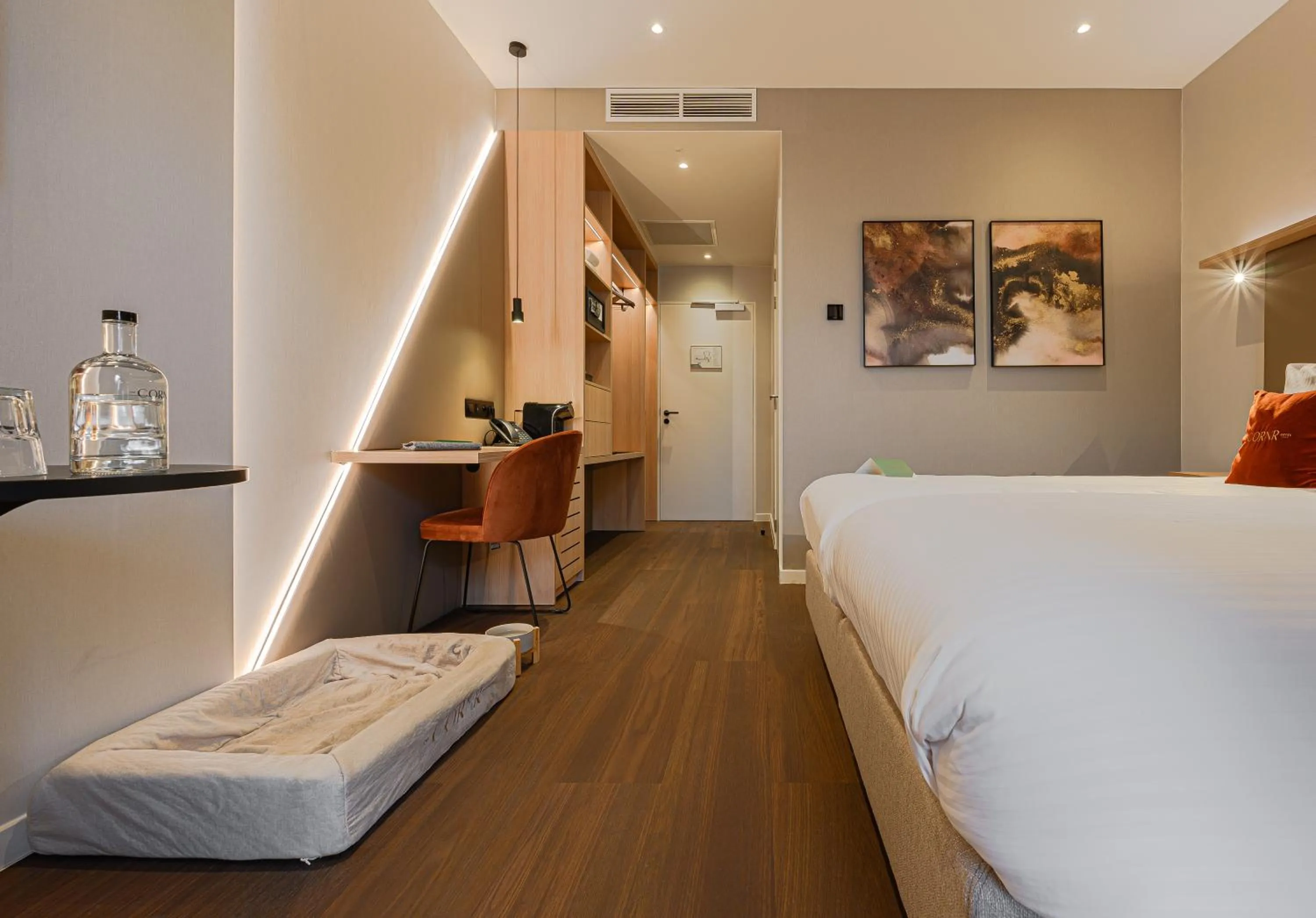 Photo of the whole room, Bed in The CORNR Hotel