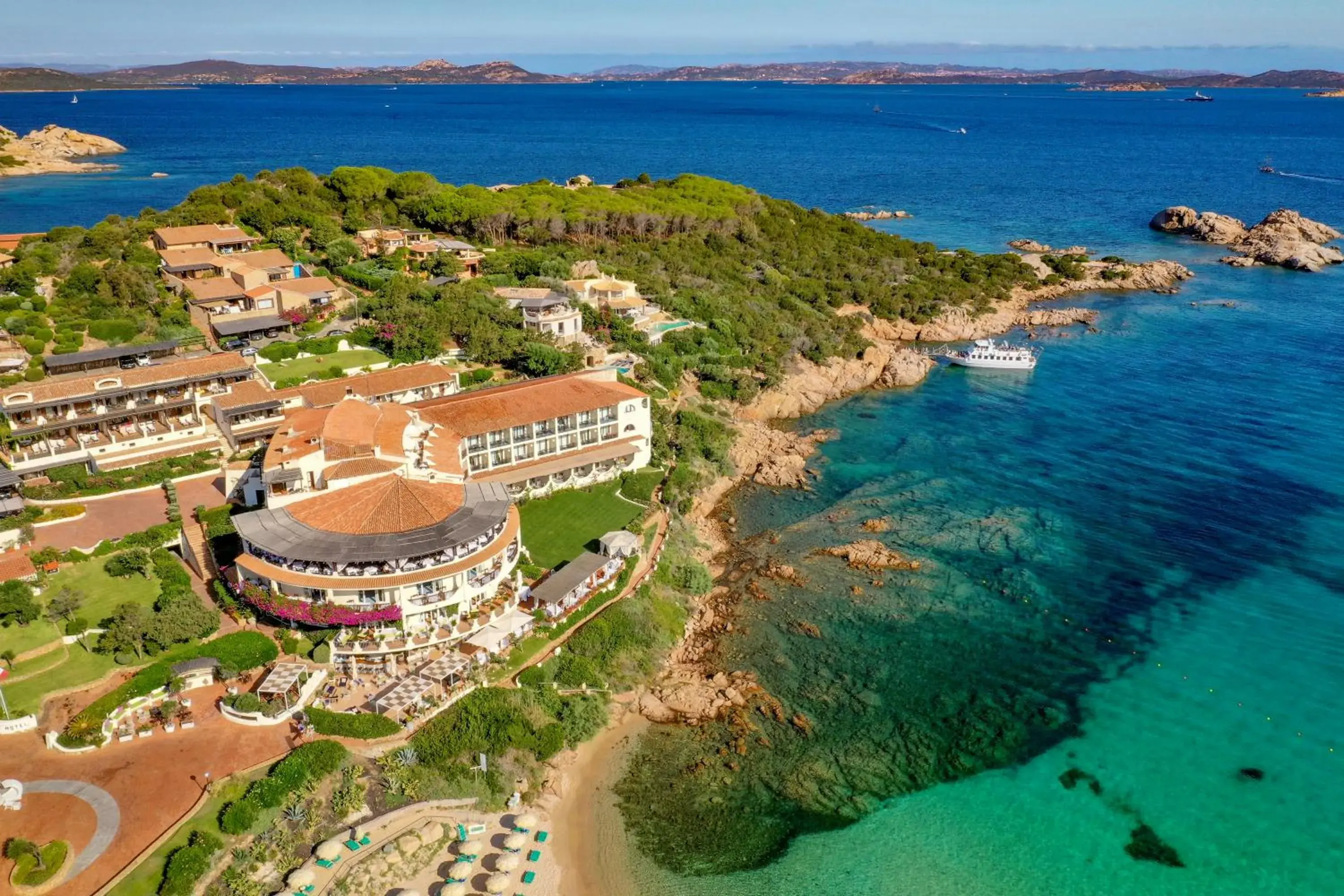 Bird's eye view in Club Hotel Baja Sardinia Bird's eye view in Club Hotel Baja Sardinia