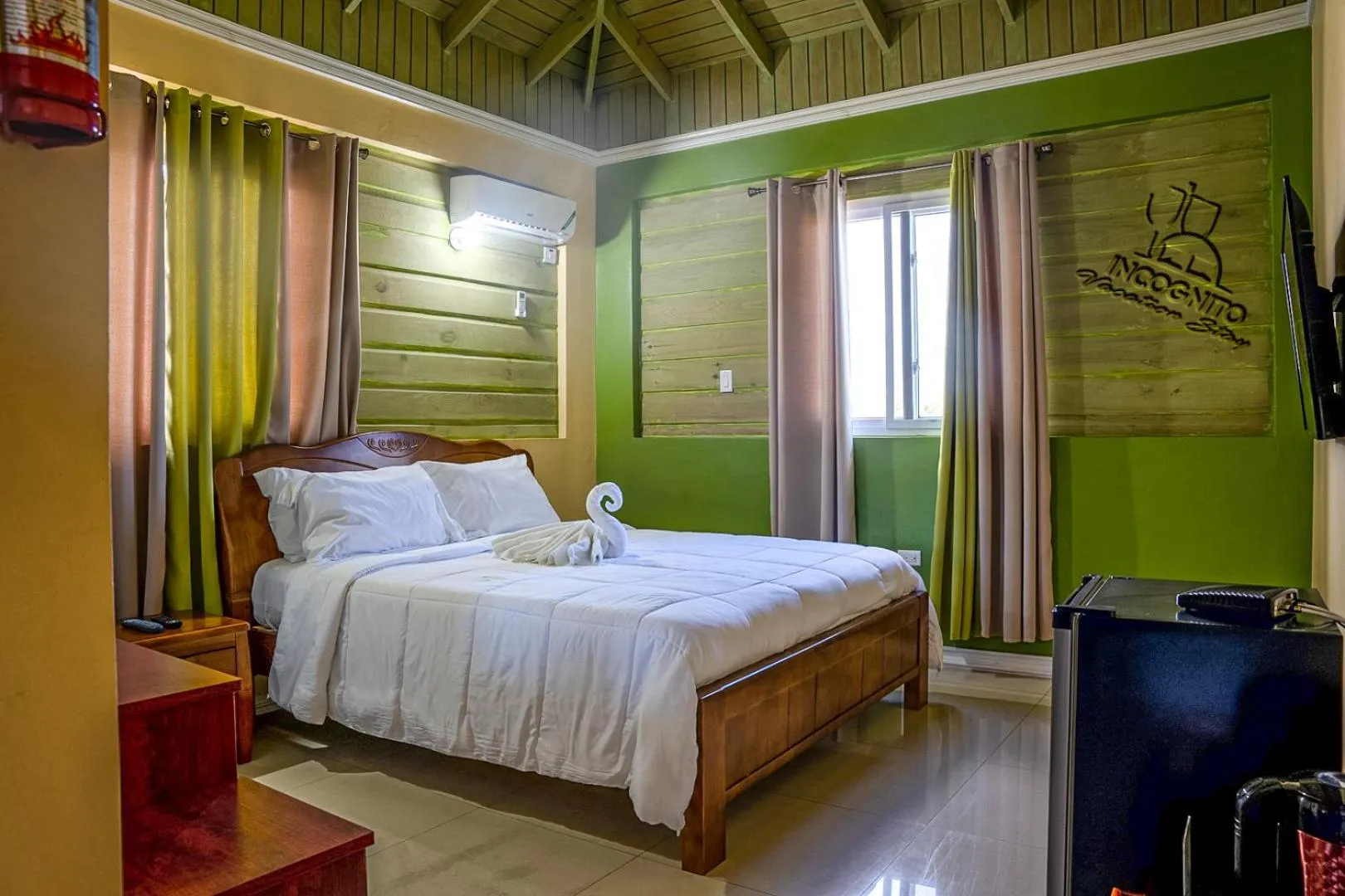 Bed in Incognito Culture Rooms