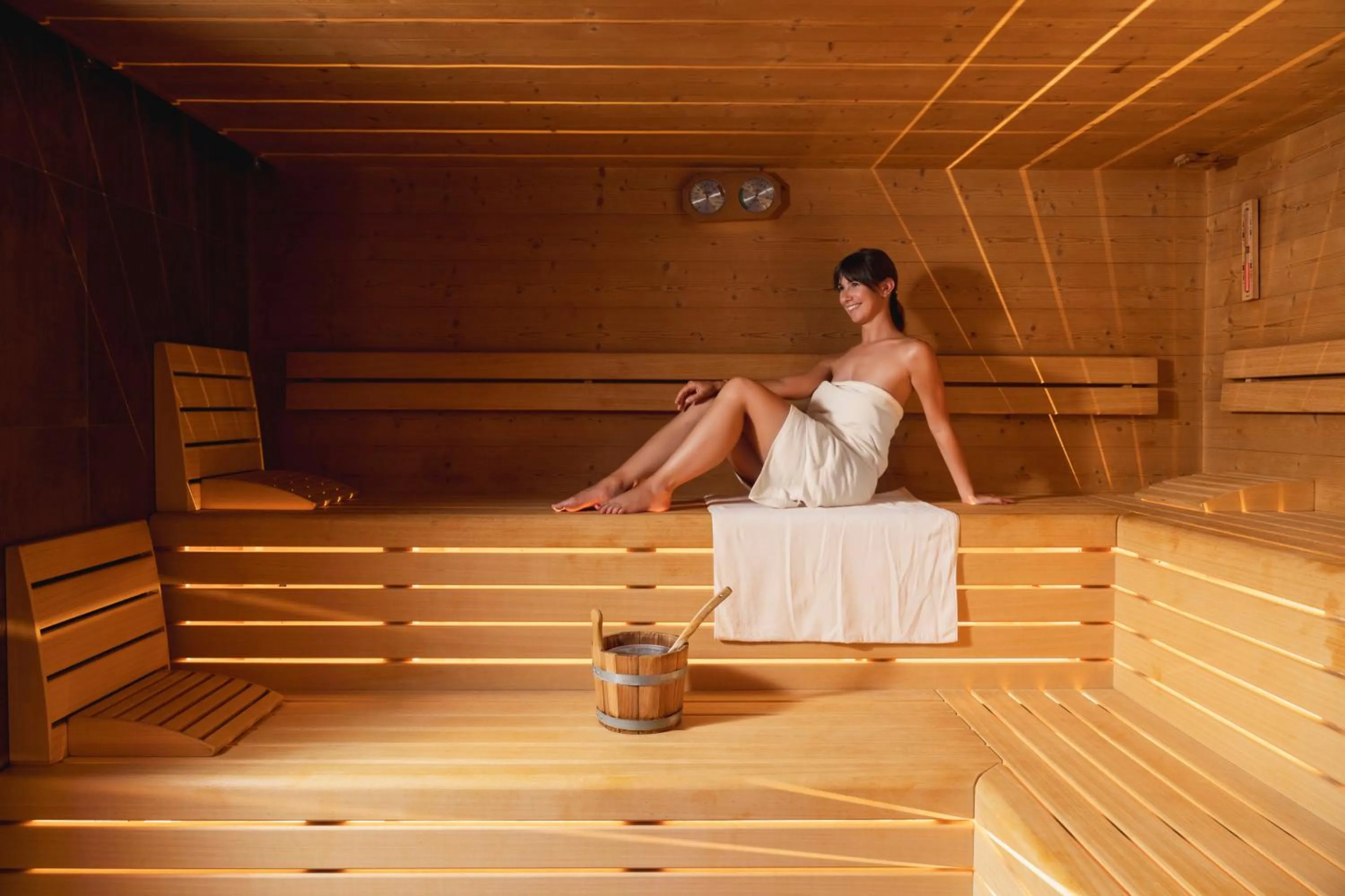Sauna in Hotel La Maison Wellness & Spa