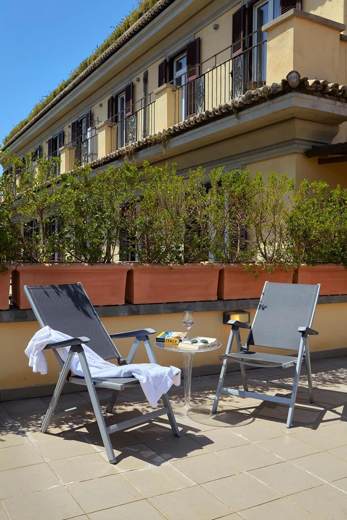 Balcony/Terrace in Trianon Borgo Pio Aparthotel
