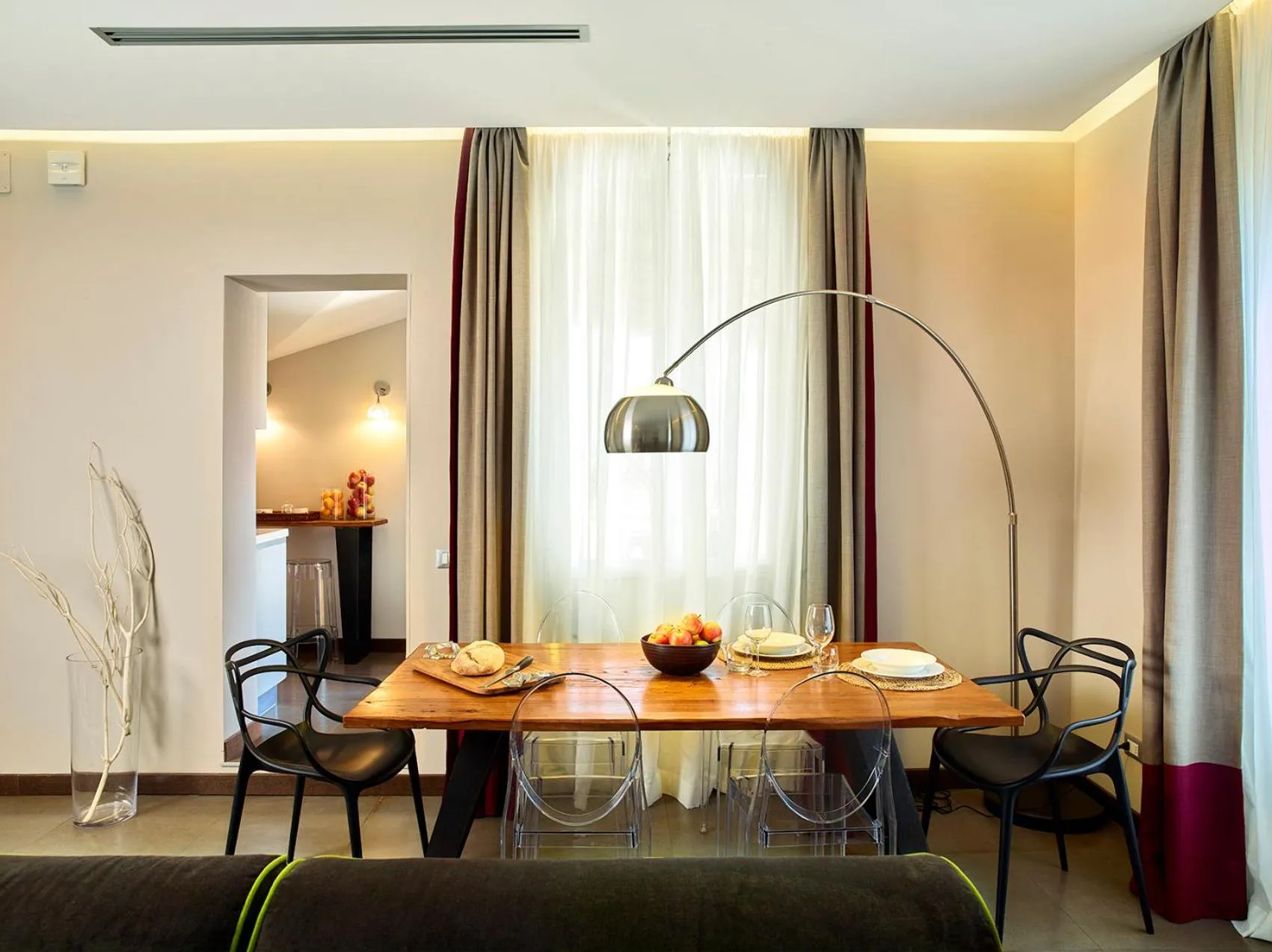 Living room in Trianon Borgo Pio Aparthotel