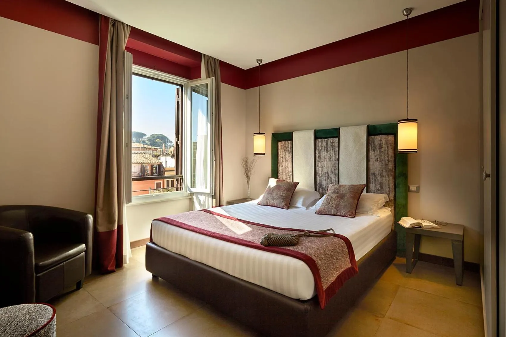 Bedroom, Bed in Trianon Borgo Pio Aparthotel