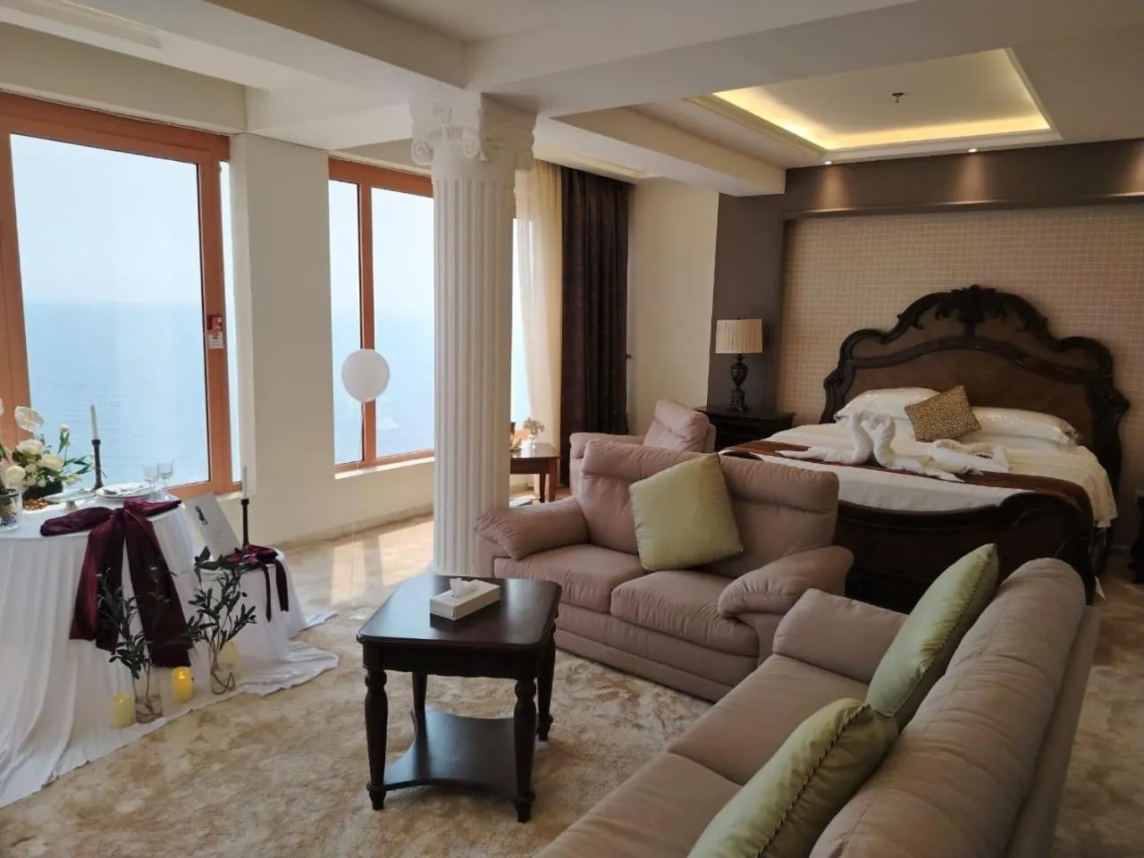 Seating area in Al-Borg Al-Watheer Serviced apartments