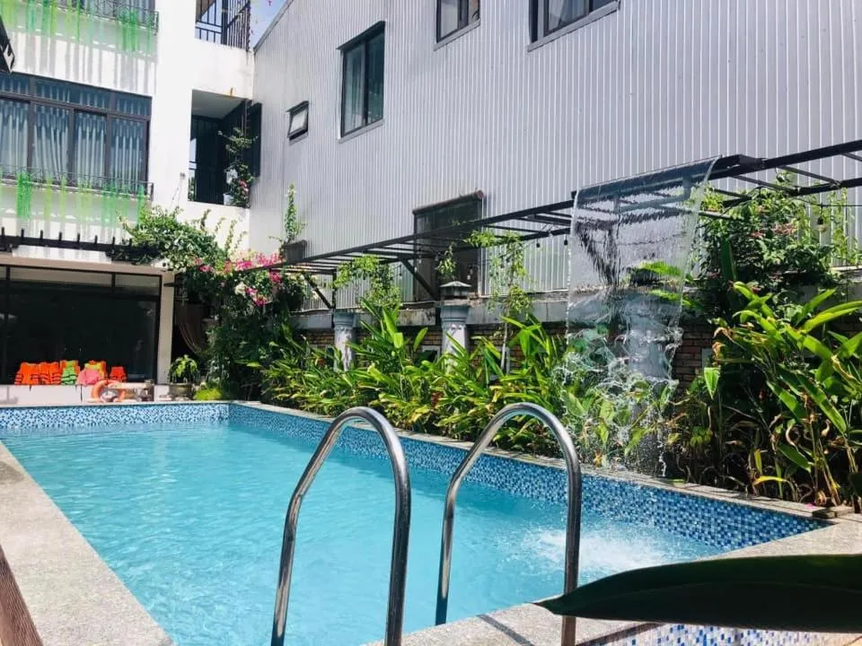 Garden view in Golden Star Villa Hue