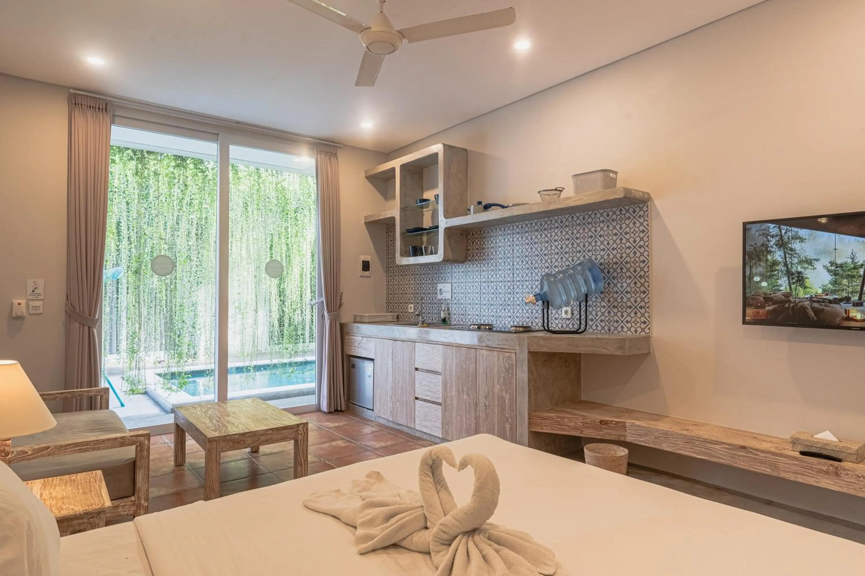 Kitchen or kitchenette in Malam Hari ApartHotel