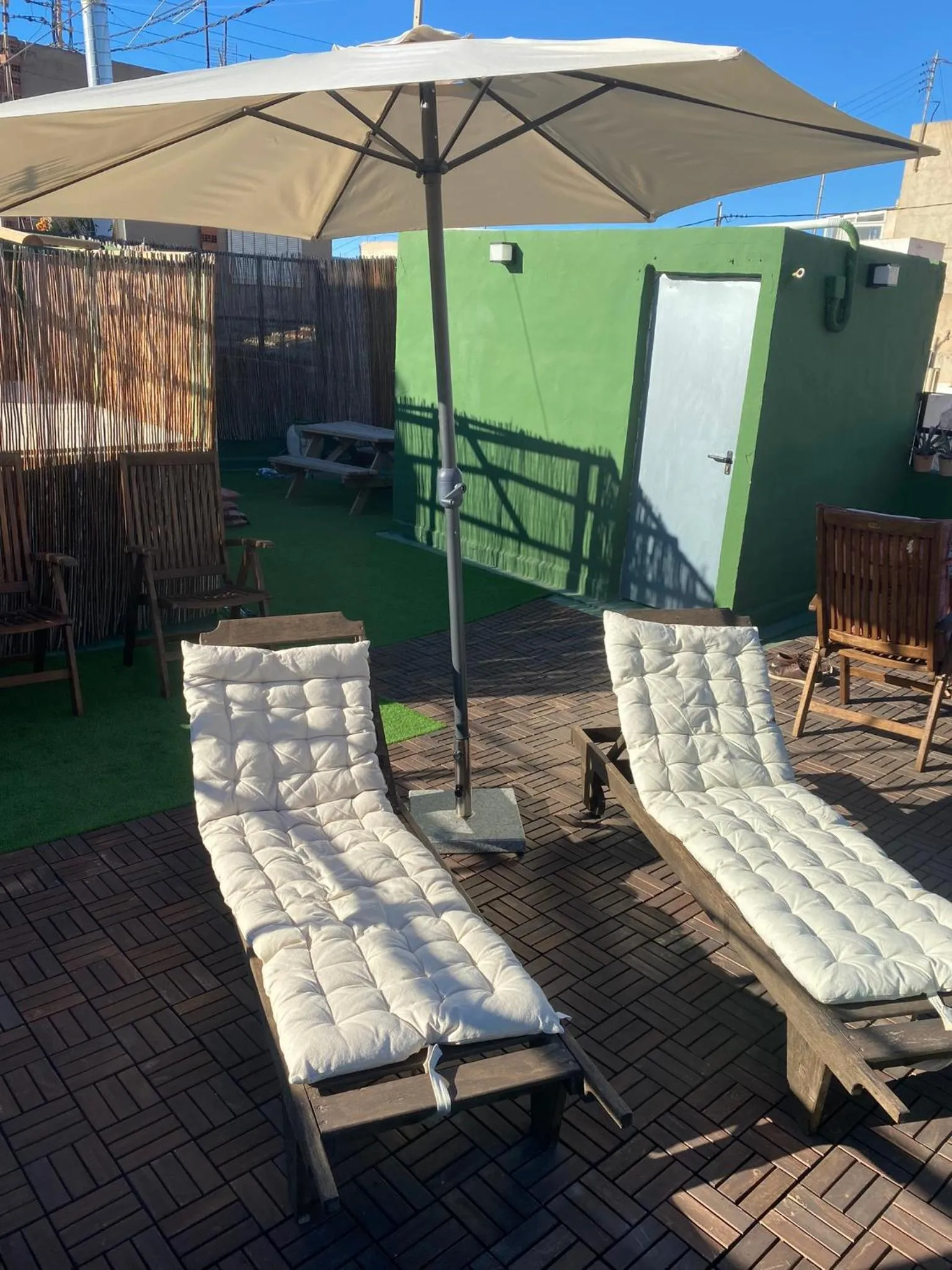 Patio in Castle View Apartments