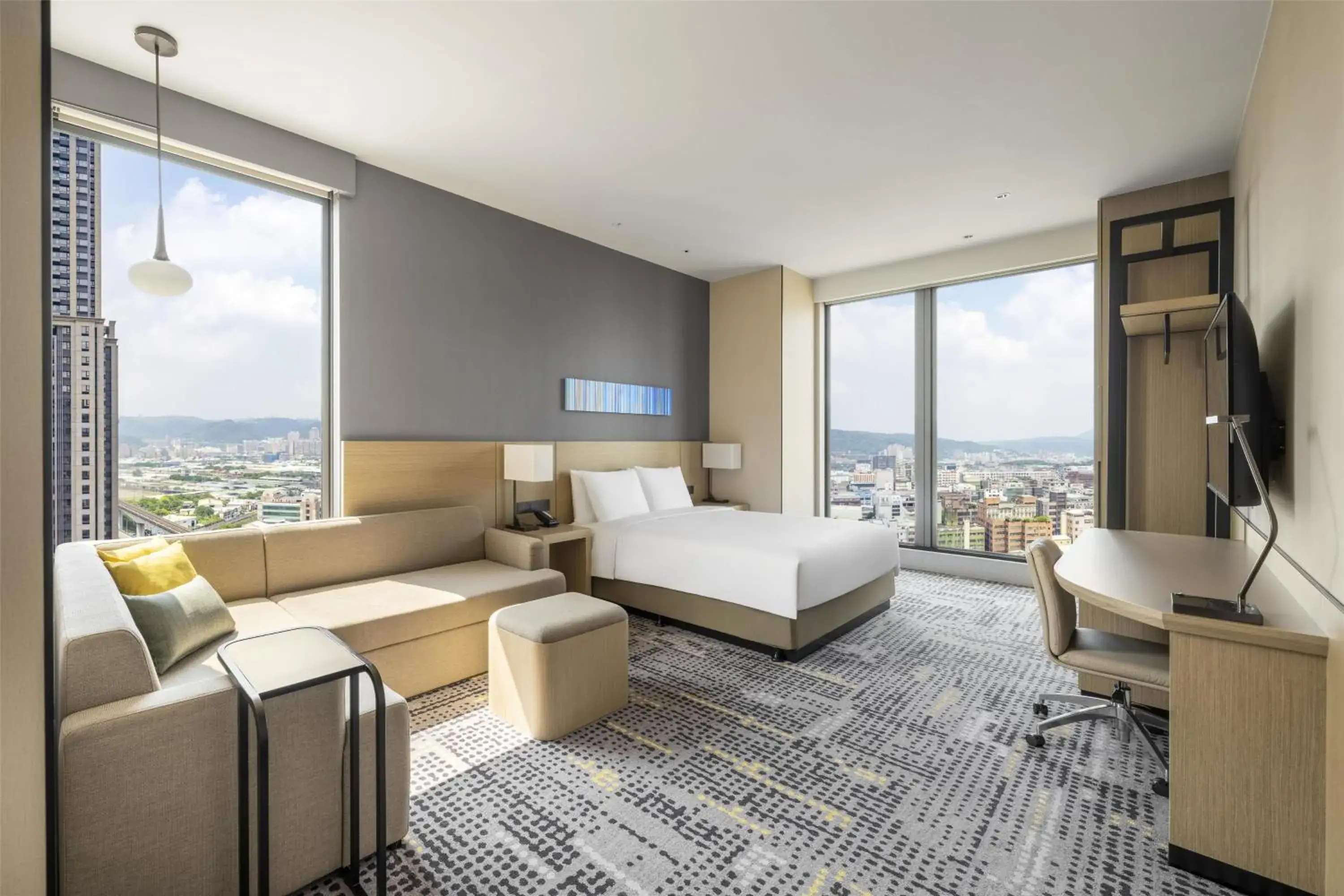 Bedroom, Bed in Hyatt Place New Taipei City Xinzhuang Bedroom, Bed in Hyatt Place New Taipei City Xinzhuang