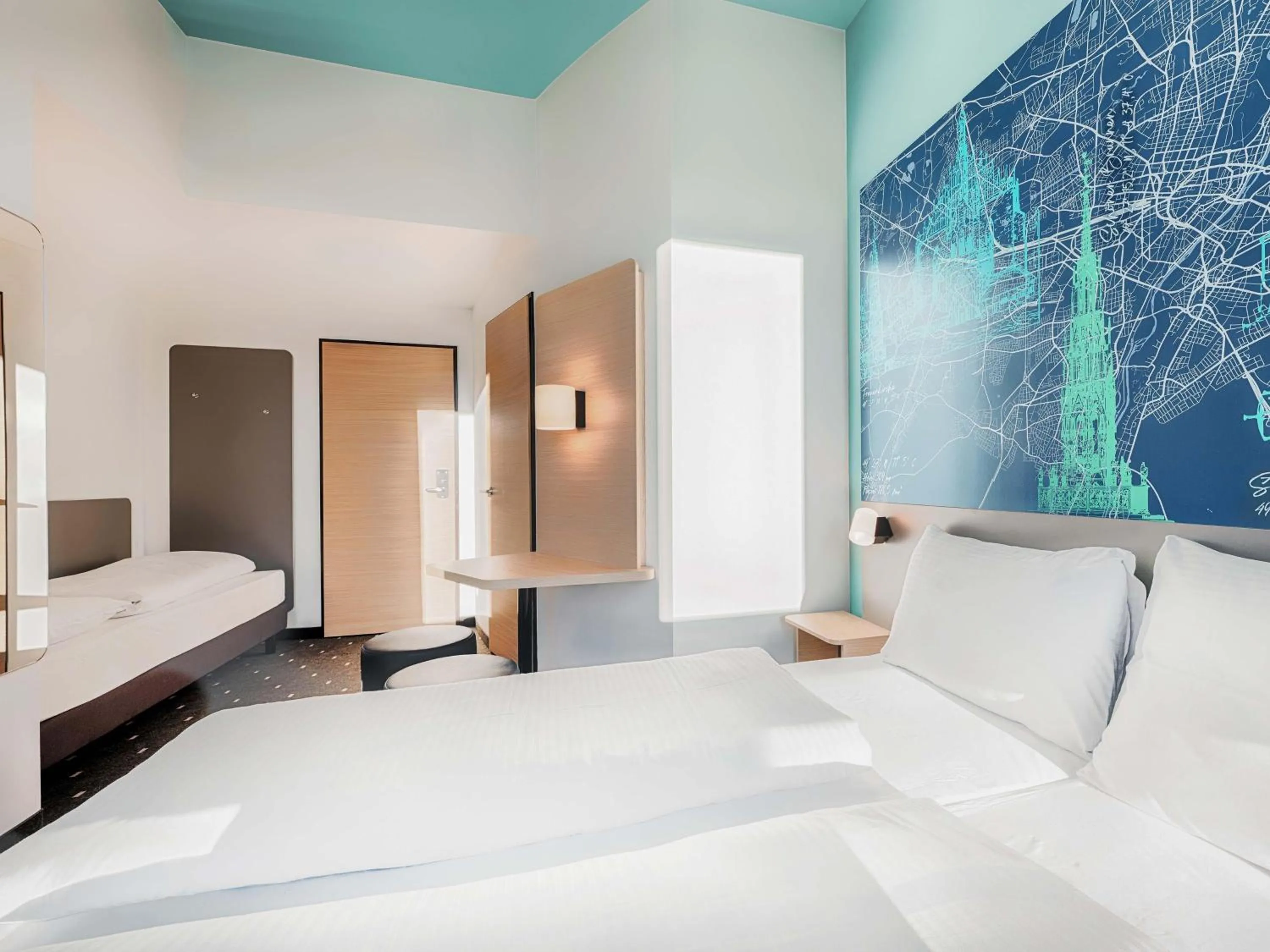 Photo of the whole room, Bed in B&B Hotel Nürnberg-West