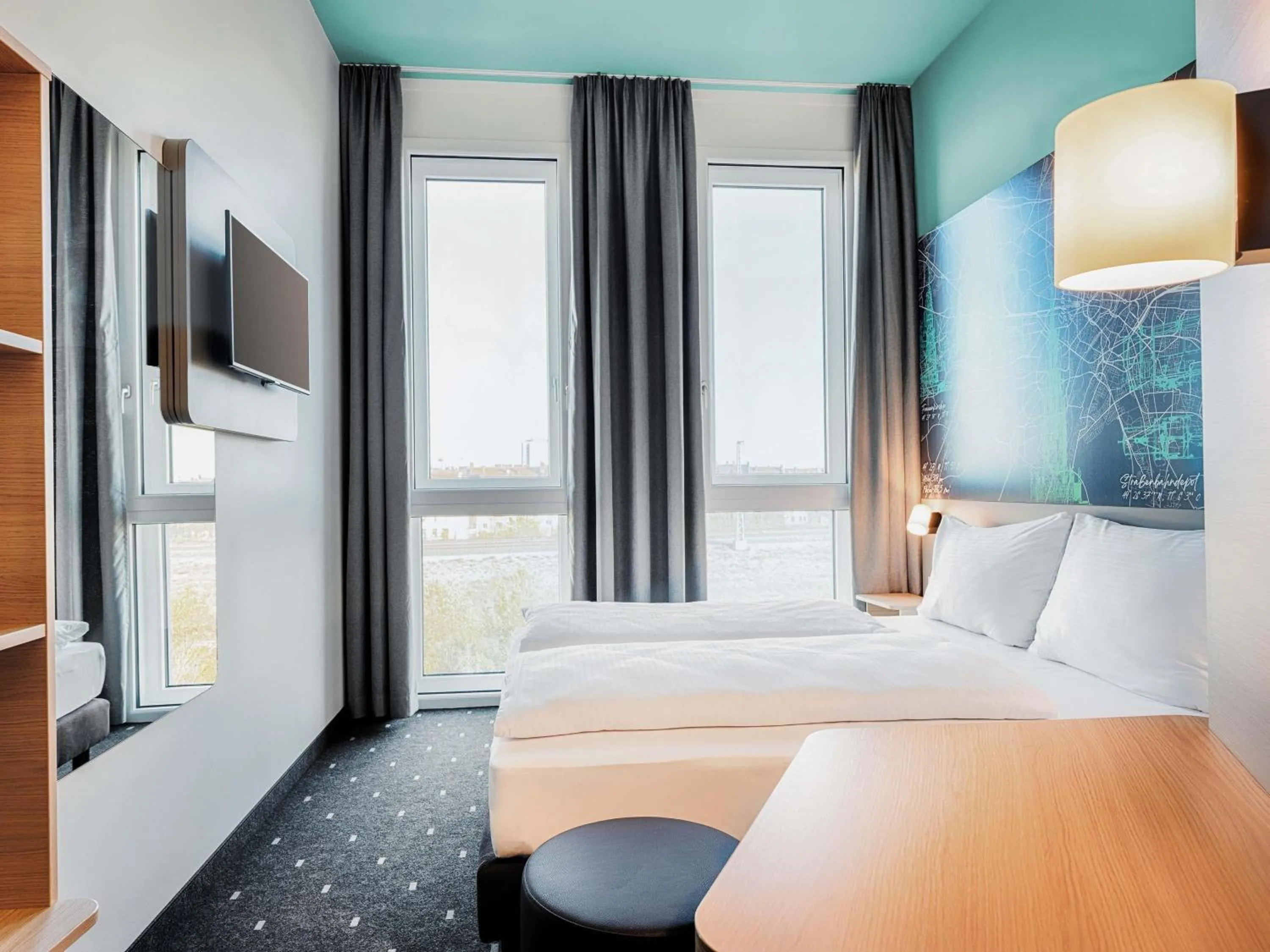 Photo of the whole room, Bed in B&B Hotel Nürnberg-West