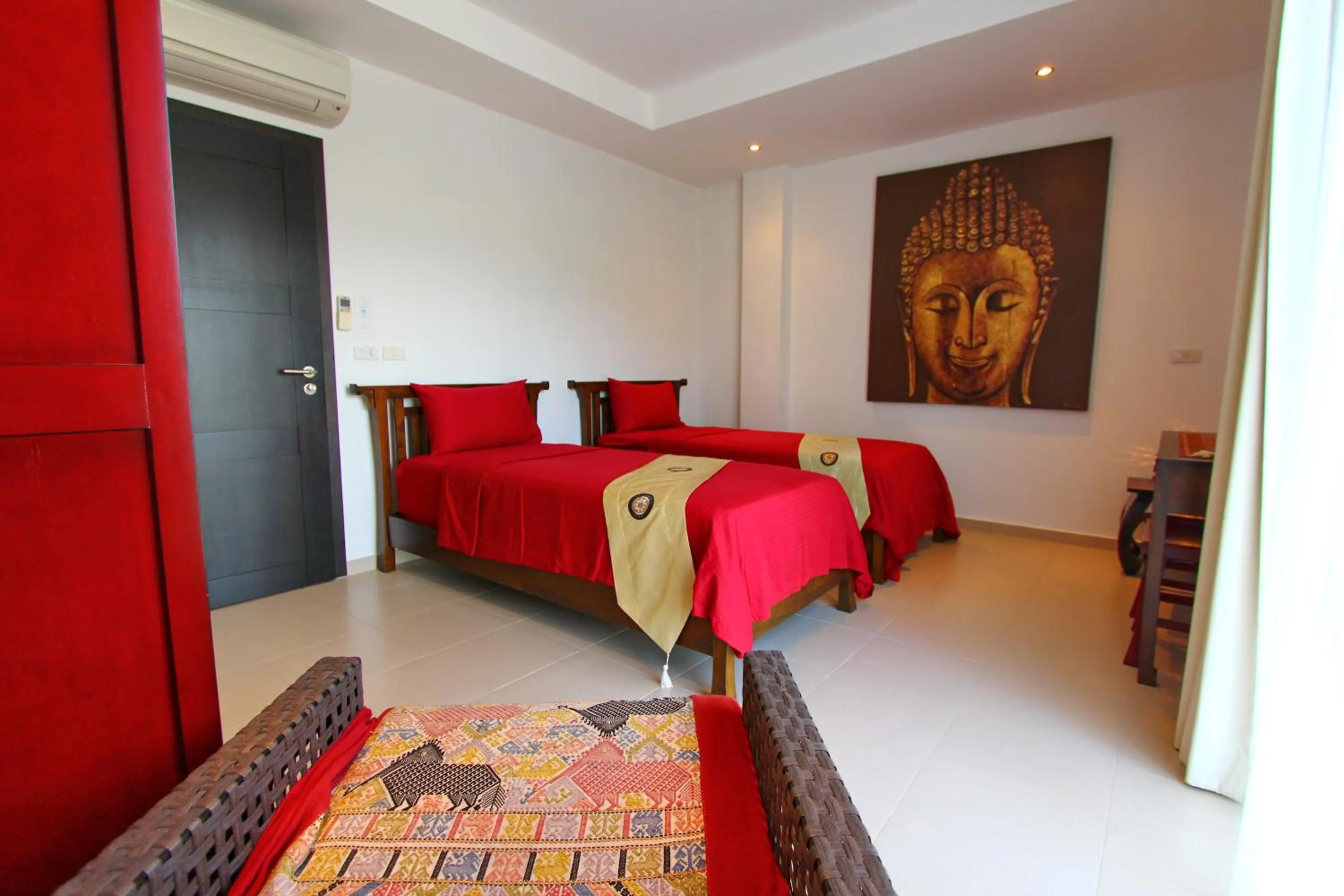 Bed in Shambhala Beach Resort