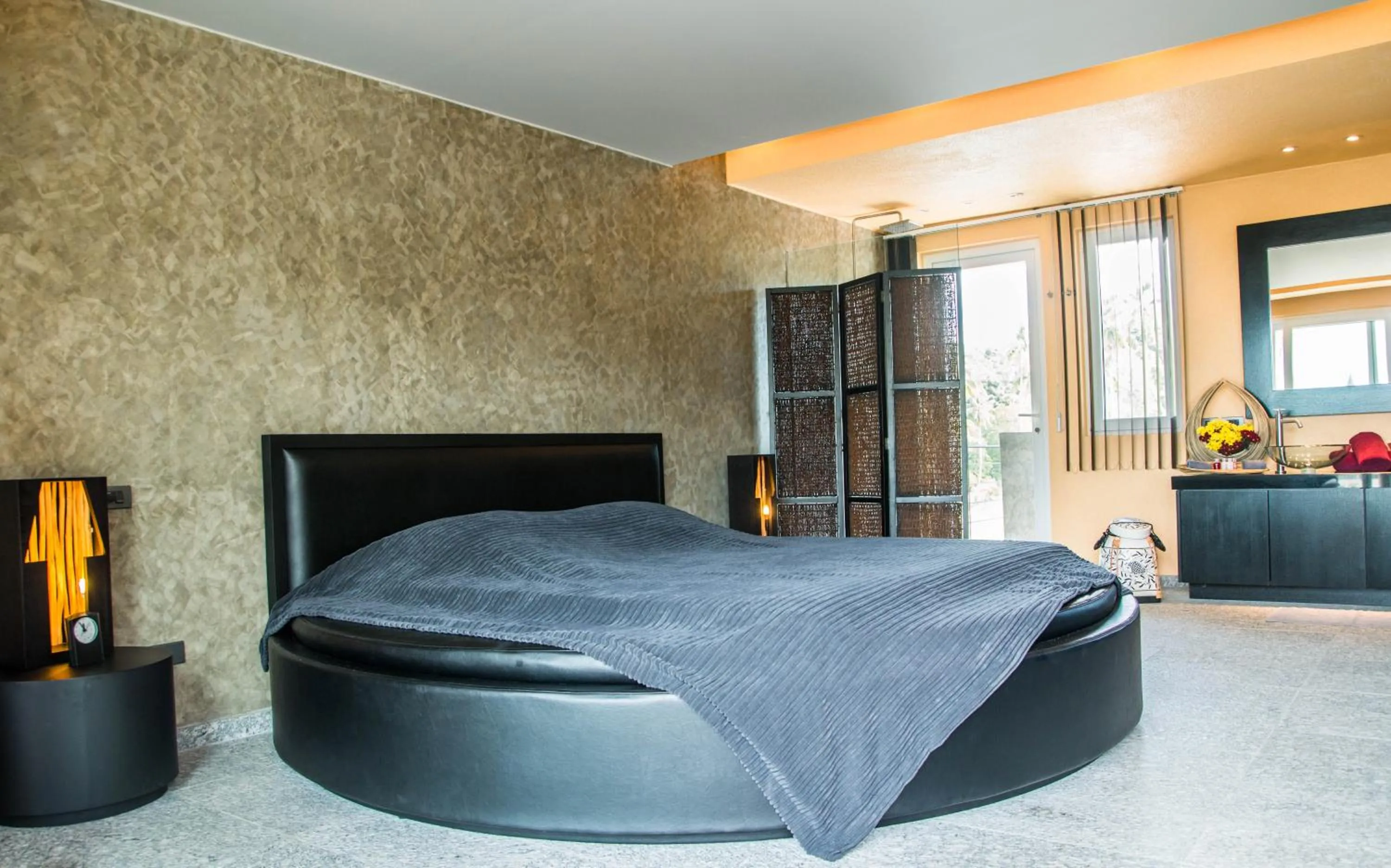 Bed in Shambhala Beach Resort