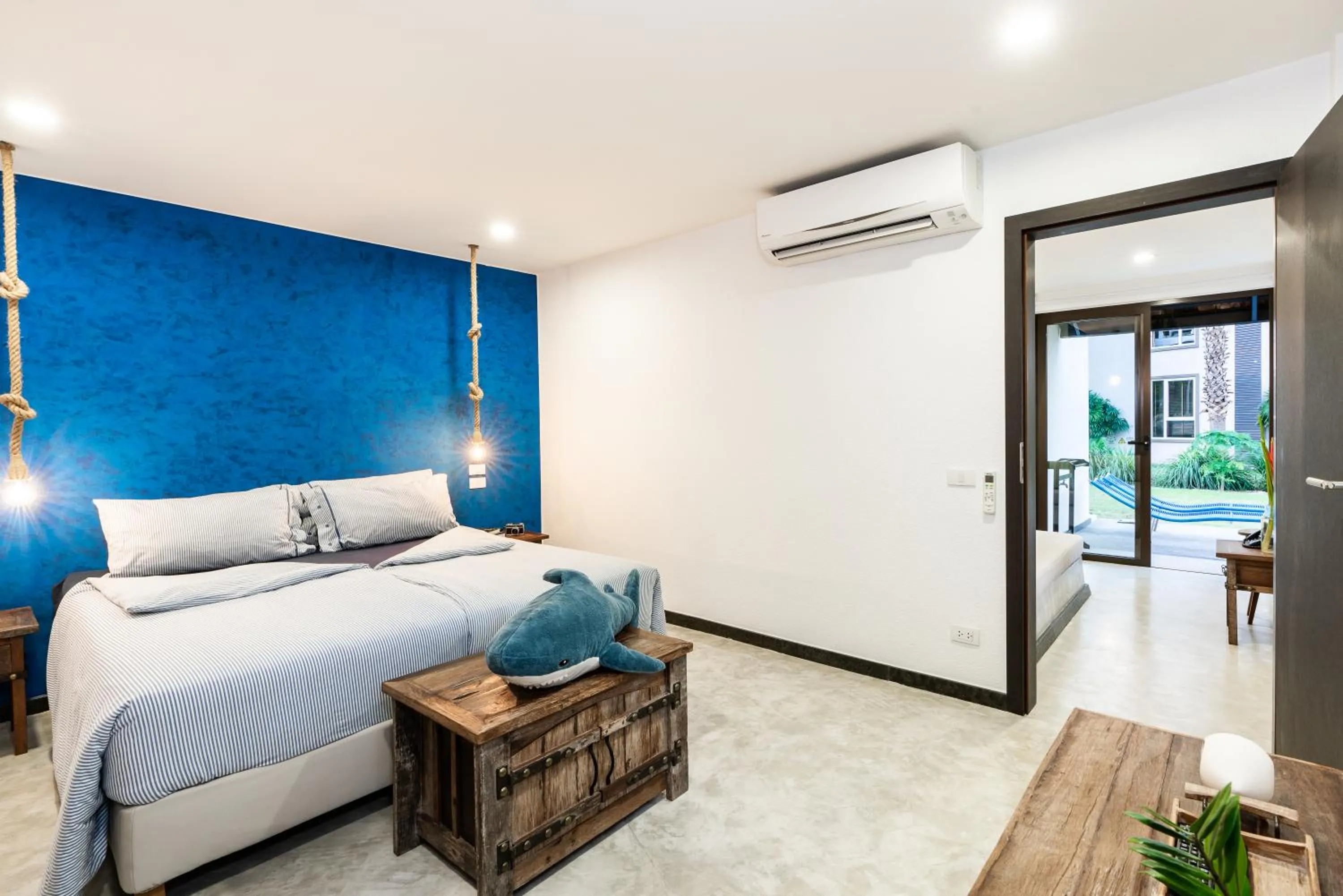 Bed in Shambhala Beach Resort