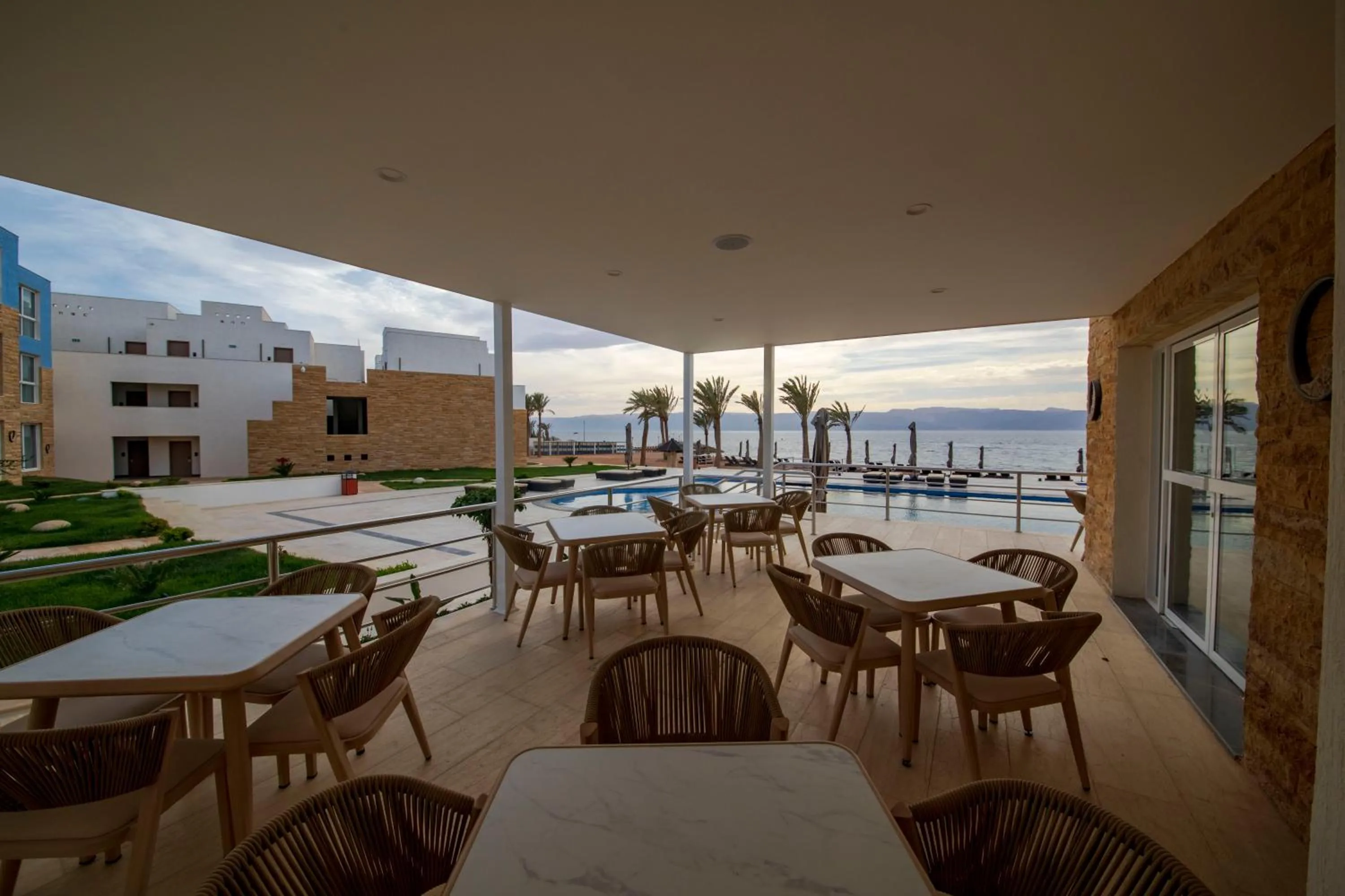 Balcony/Terrace in Luxotel Aqaba Beach Resort & Spa Only 15 years plus