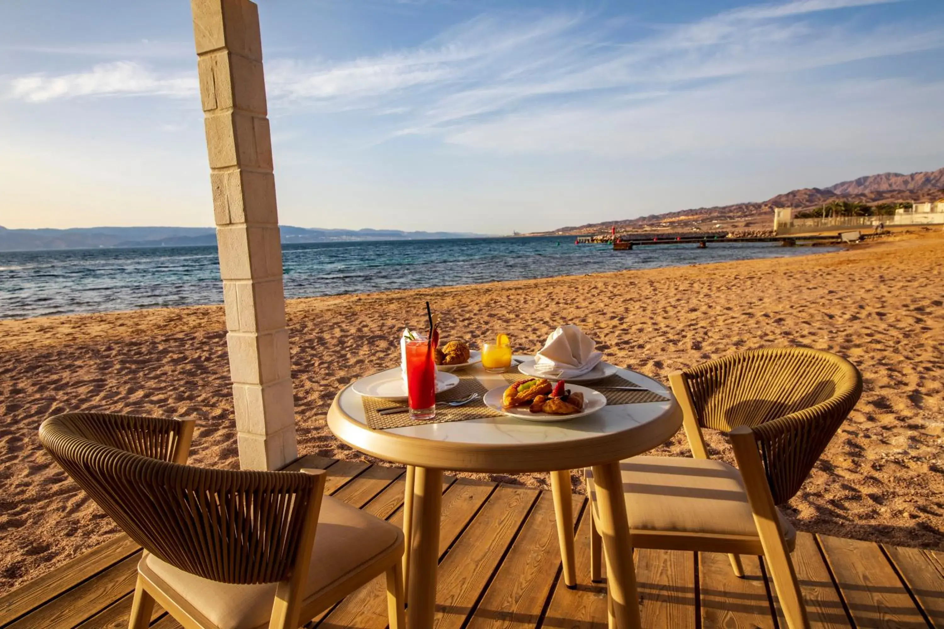 Food and drinks in Luxotel Aqaba Beach Resort & Spa Only 15 years plus Food and drinks in Luxotel Aqaba Beach Resort & Spa Only 15 years plus