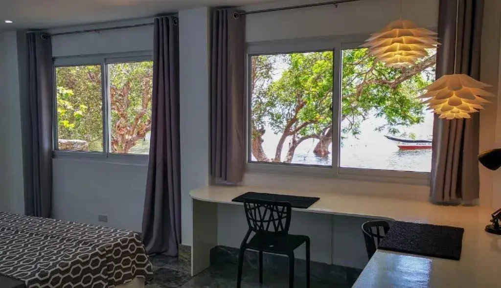 Deluxe Double Room with Sea View in The Three P Beach Resort & Dive Center Deluxe Double Room with Sea View in The Three P Beach Resort & Dive Center