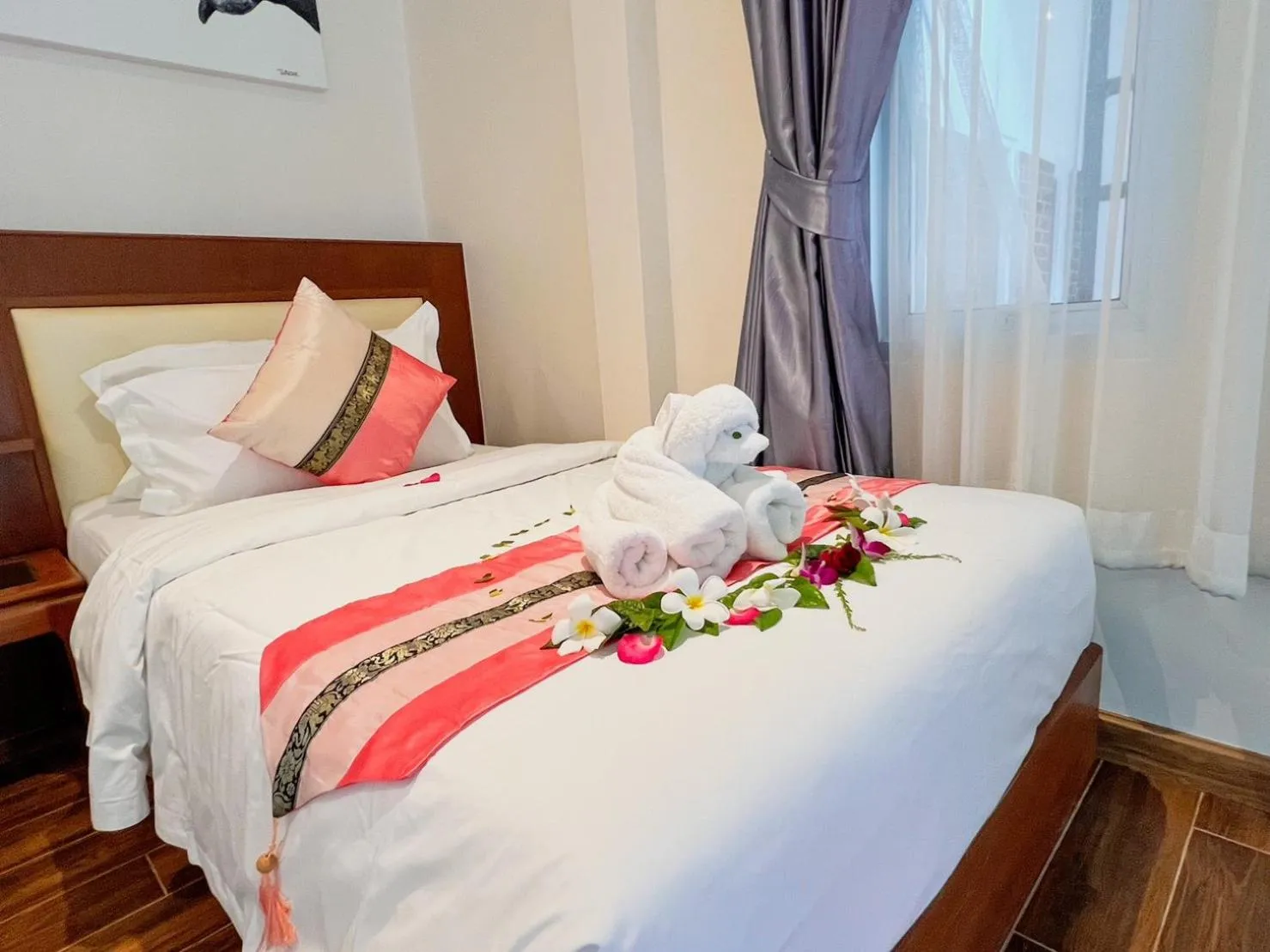 Bed in Aura Samui Best Beach Hotel - SHA Plus