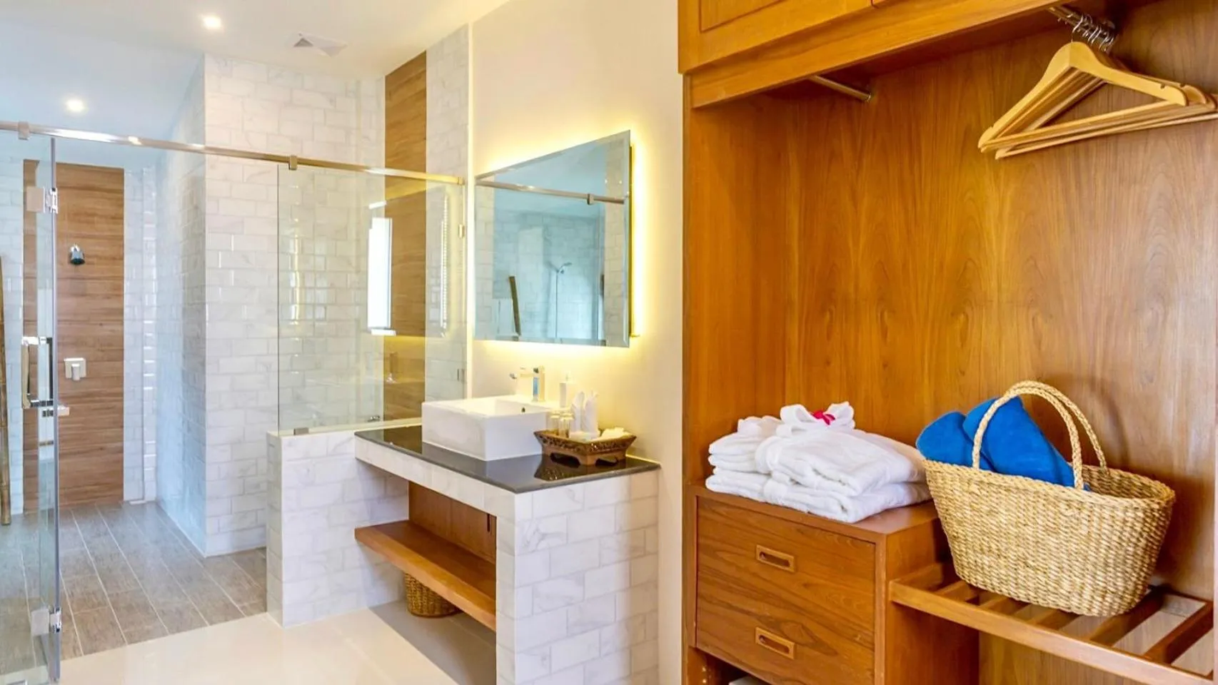 wardrobe in Aura Samui Best Beach Hotel - SHA Plus